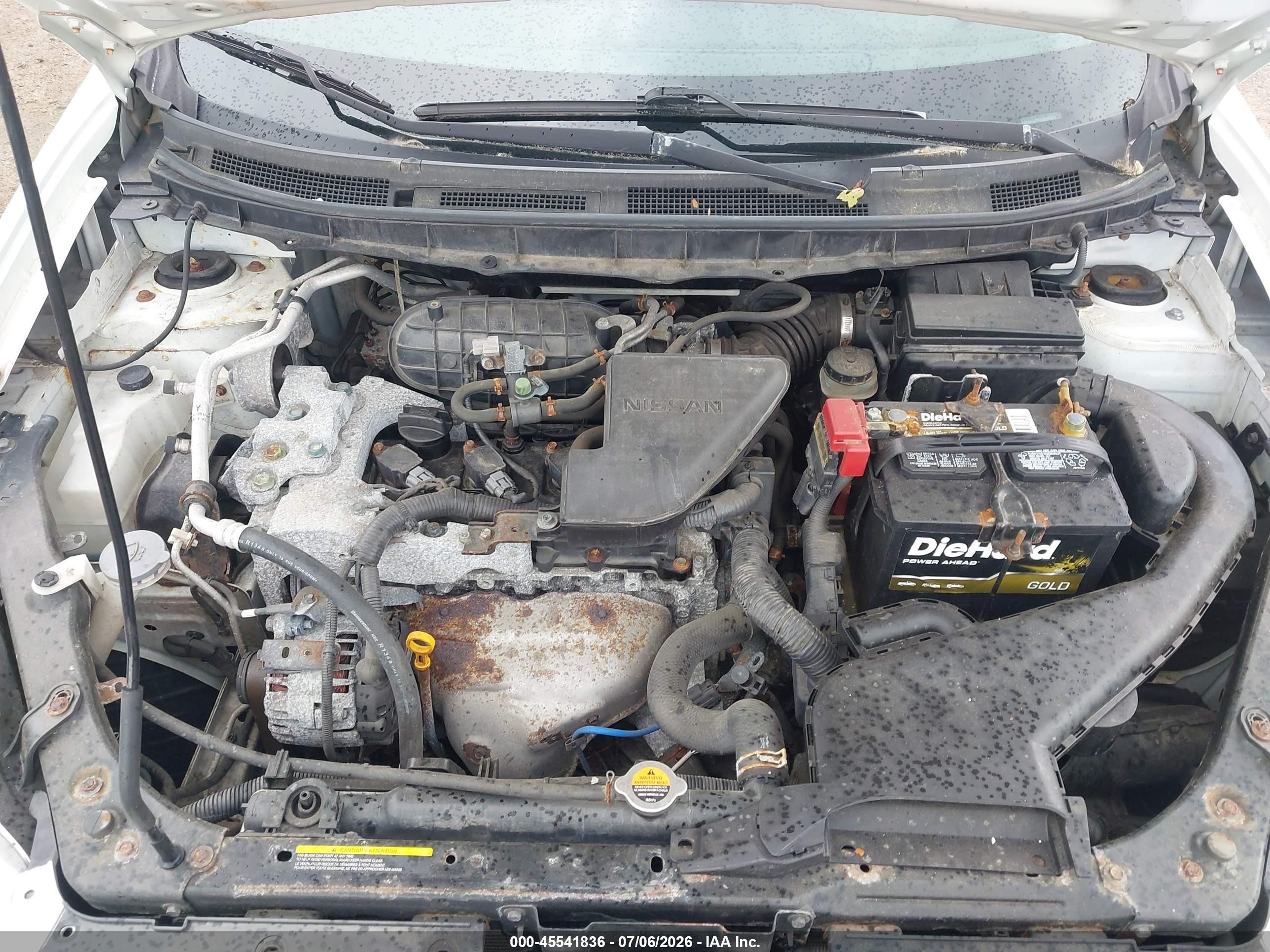 2013 Nissan Rogue Sv White vin: JN8AS5MV2DW657505