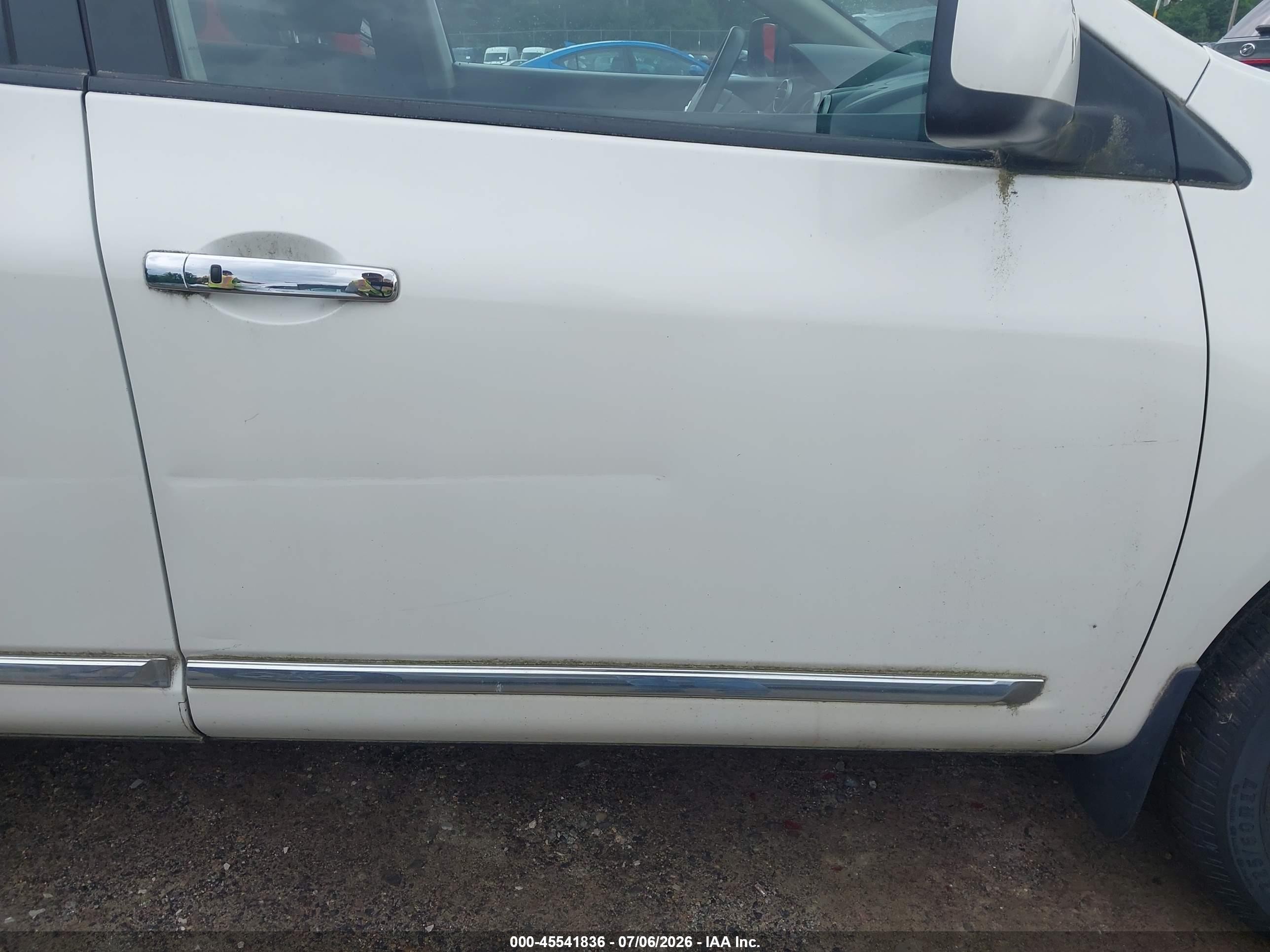 2013 Nissan Rogue Sv White vin: JN8AS5MV2DW657505