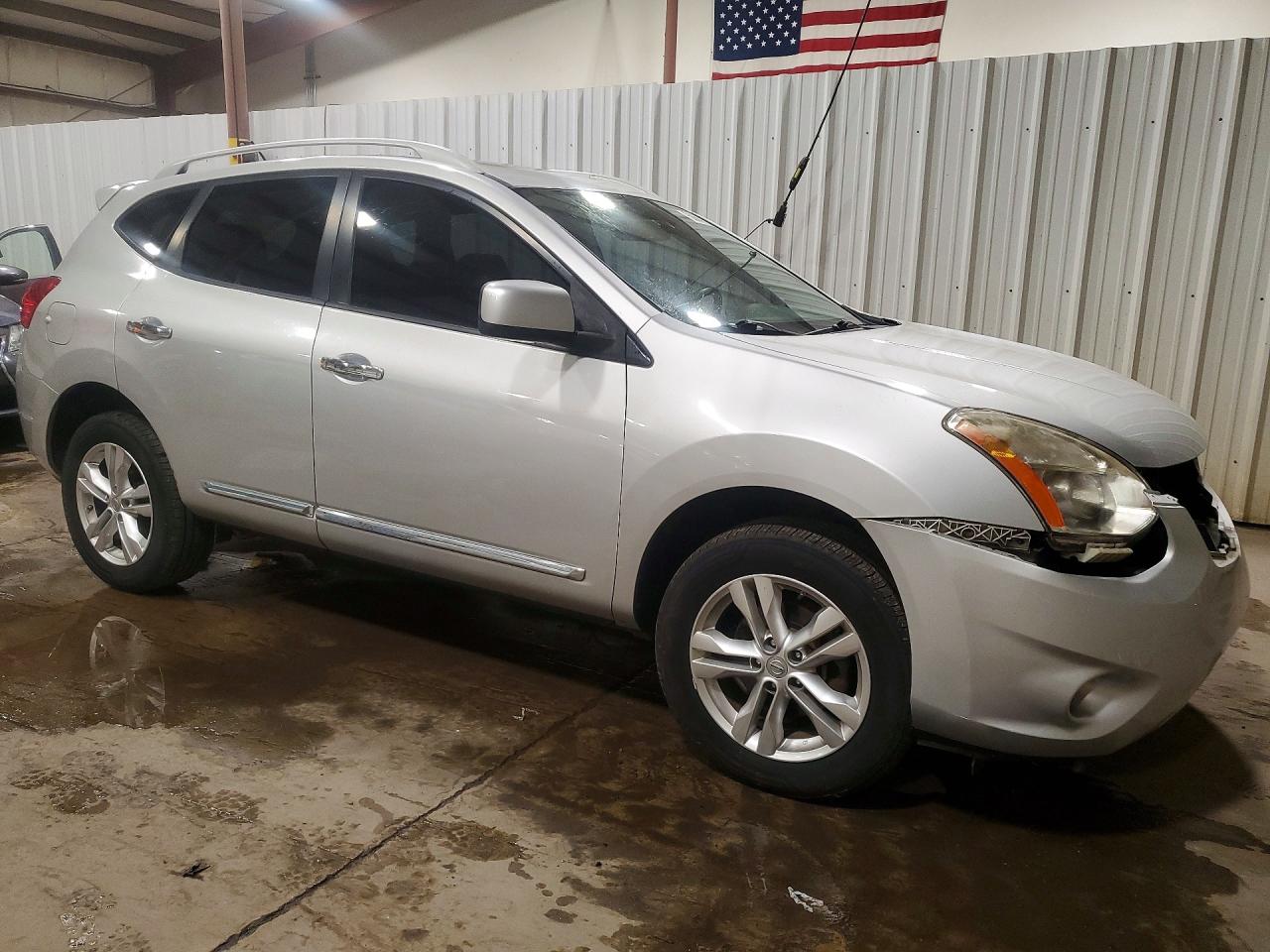 2013 Nissan Rogue S Silver vin: JN8AS5MV2DW658962