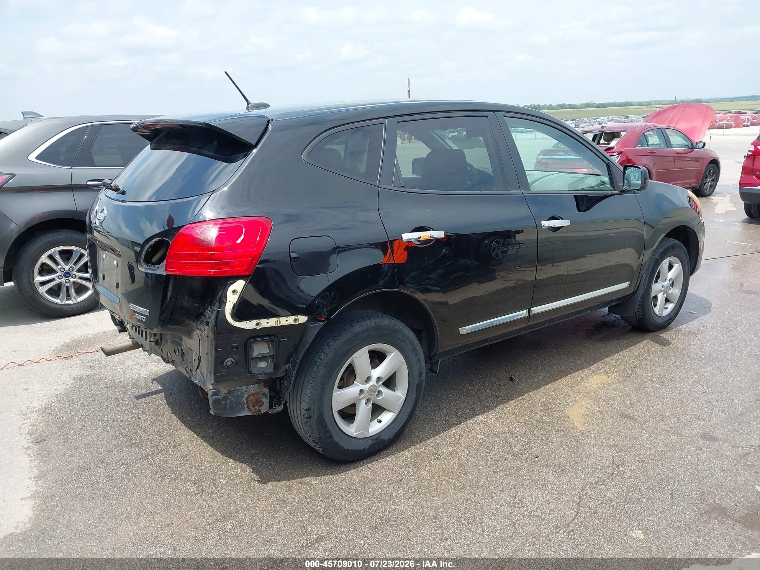 2013 Nissan Rogue S Черный vin: JN8AS5MV2DW660159