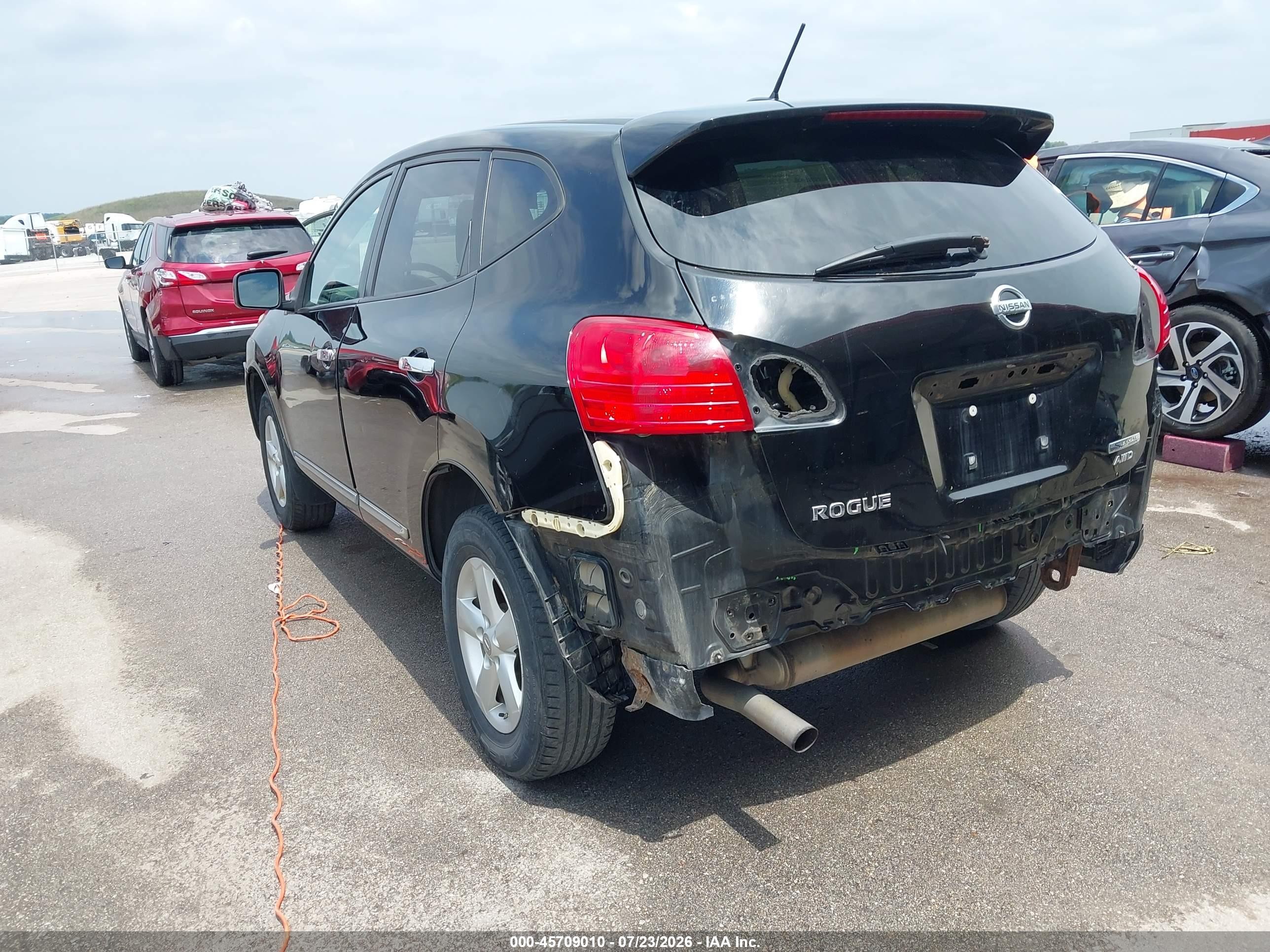 2013 Nissan Rogue S Черный vin: JN8AS5MV2DW660159