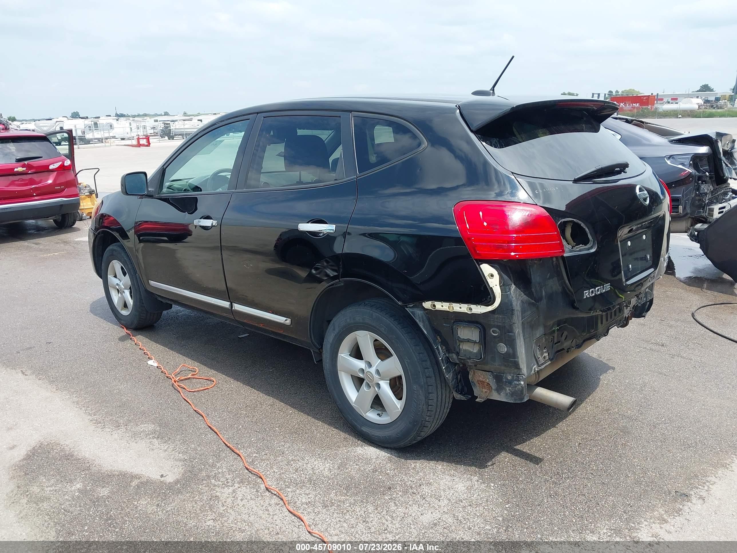 2013 Nissan Rogue S Черный vin: JN8AS5MV2DW660159