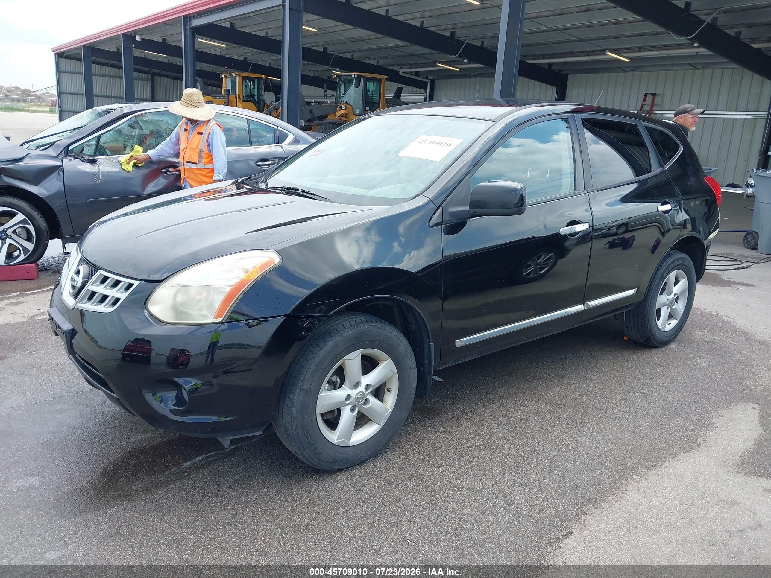 2013 Nissan Rogue S Черный vin: JN8AS5MV2DW660159