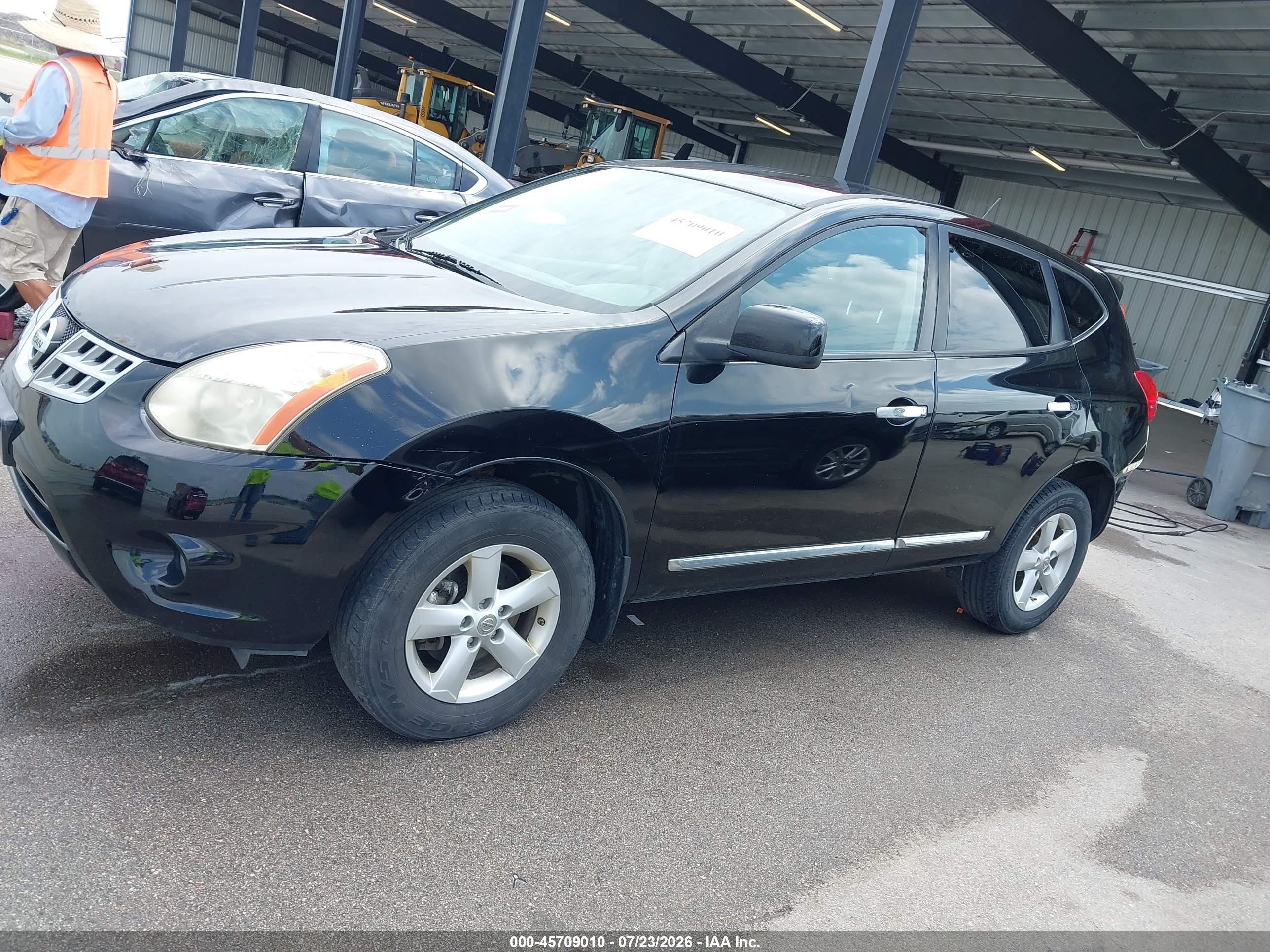 2013 Nissan Rogue S Черный vin: JN8AS5MV2DW660159