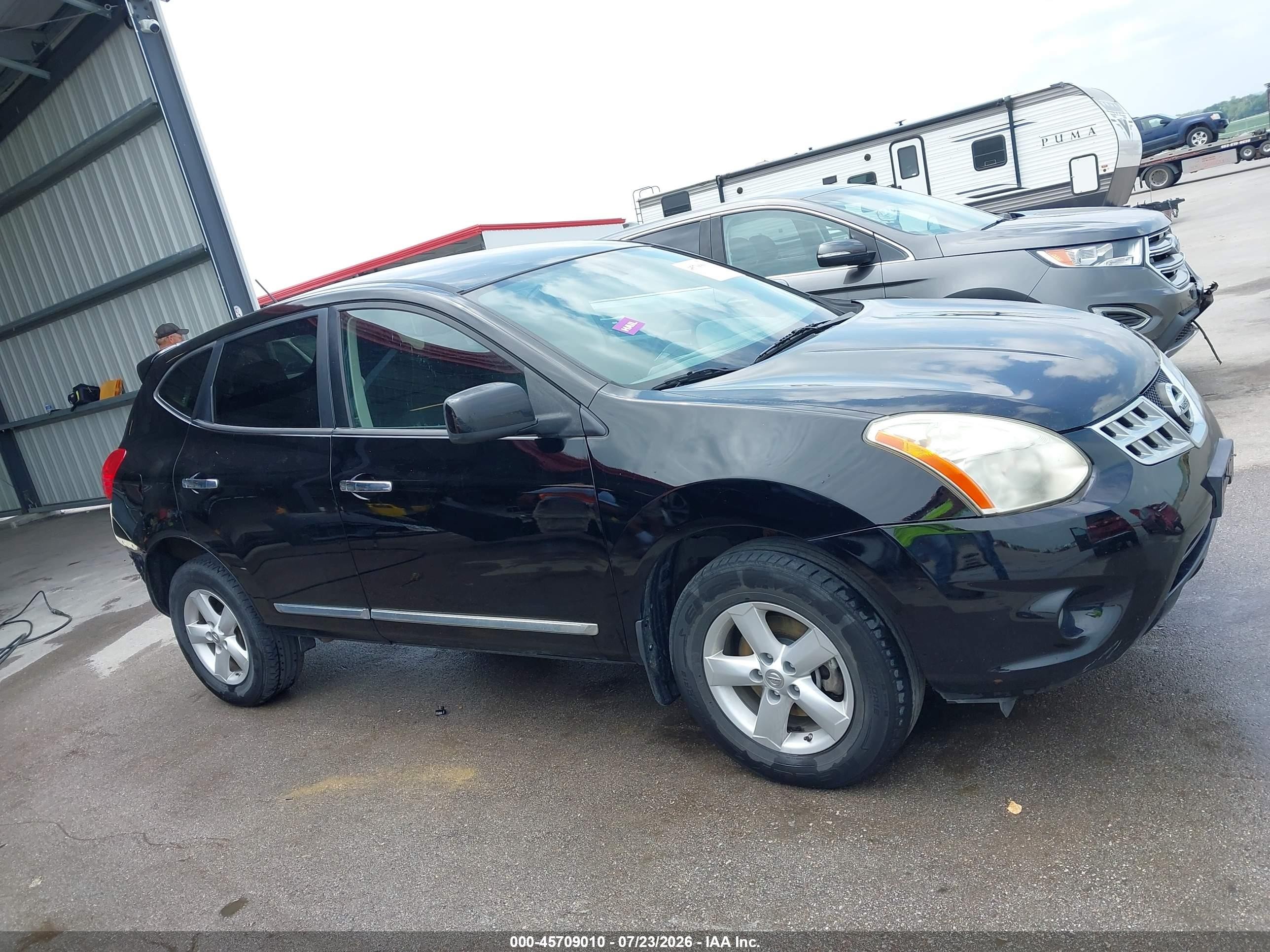 2013 Nissan Rogue S Черный vin: JN8AS5MV2DW660159