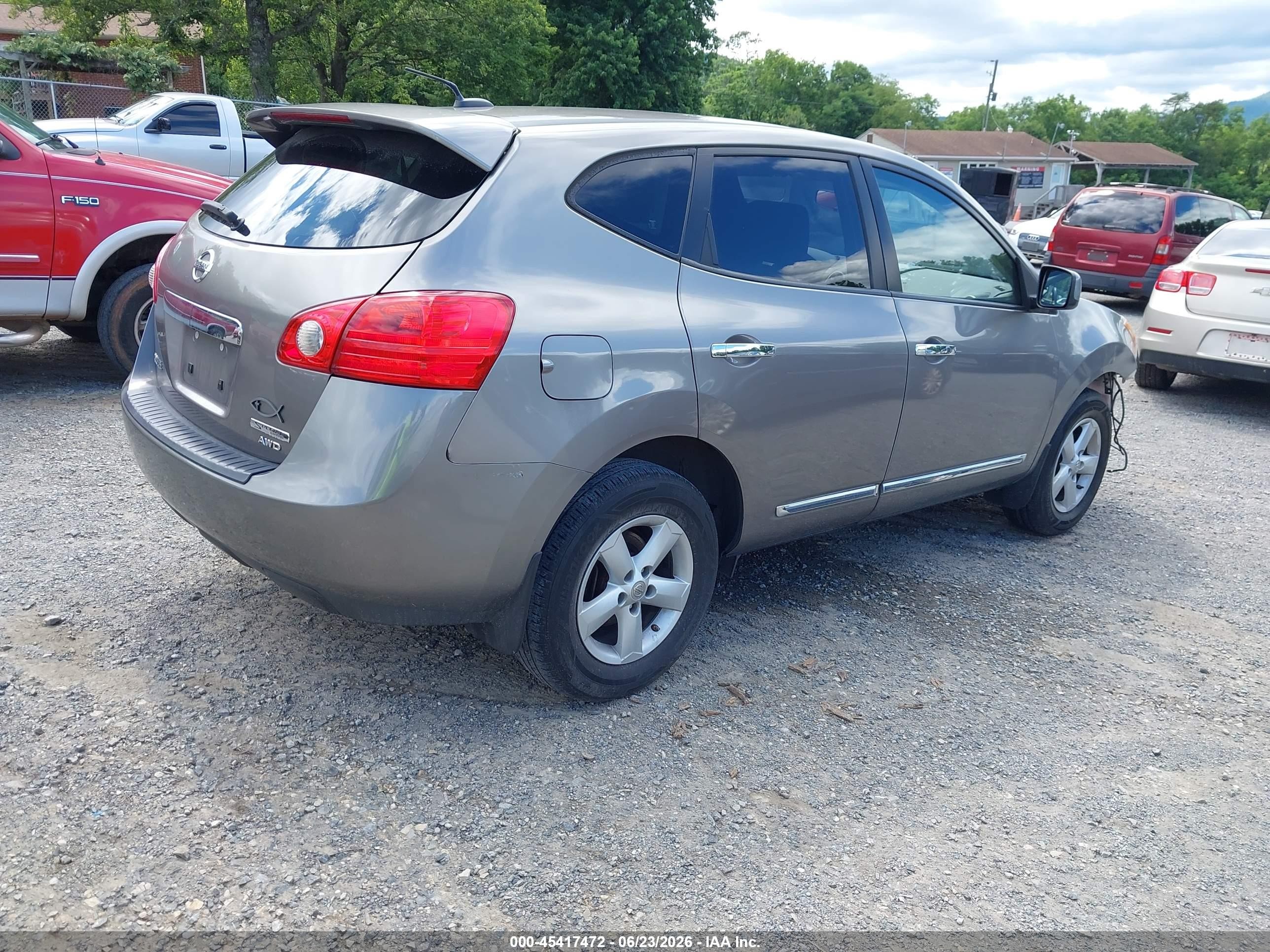 2013 Nissan Rogue S Gray vin: JN8AS5MV2DW664230