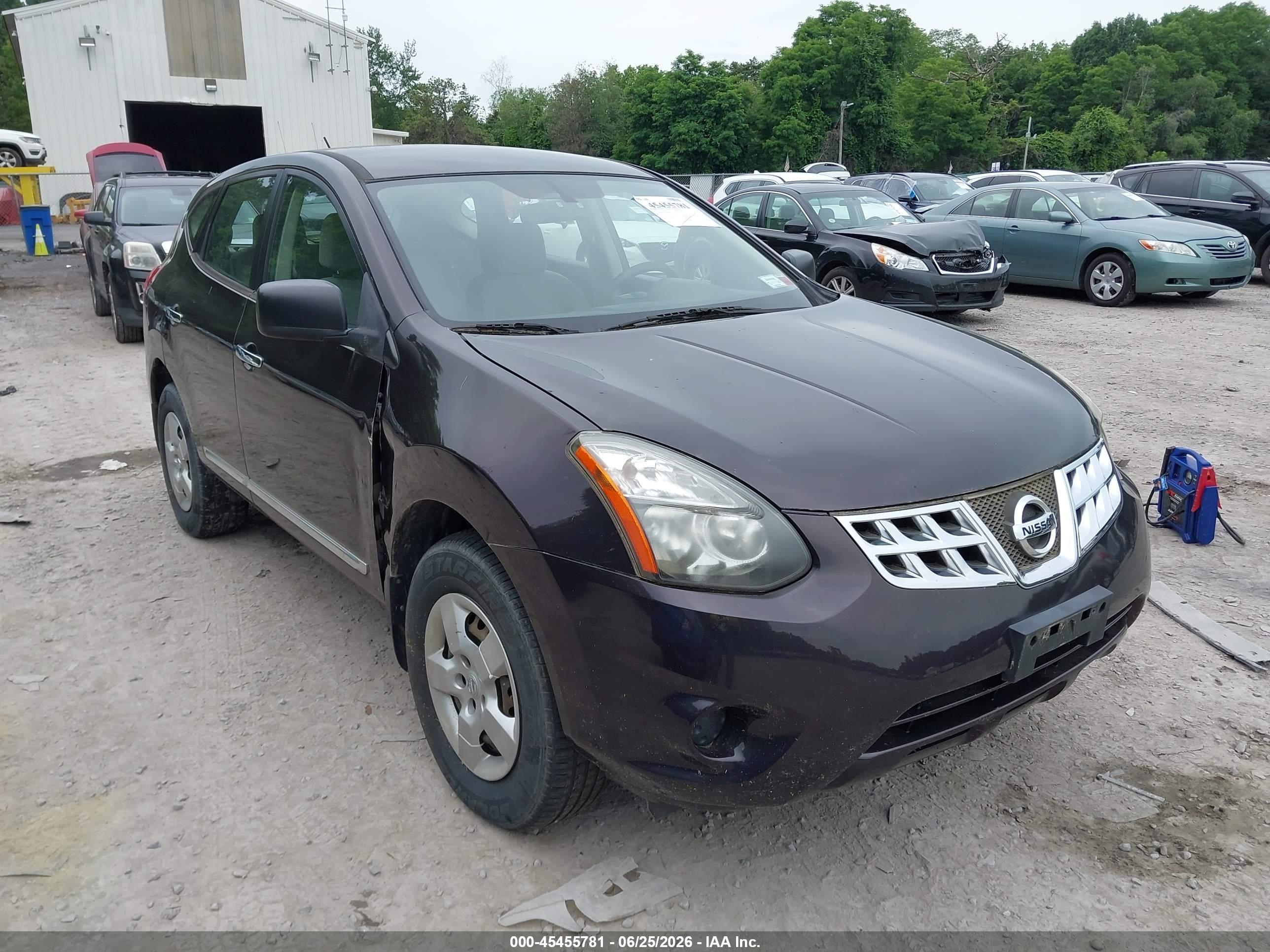2014 Nissan Rogue Select S Burgundy vin: JN8AS5MV2EW702895