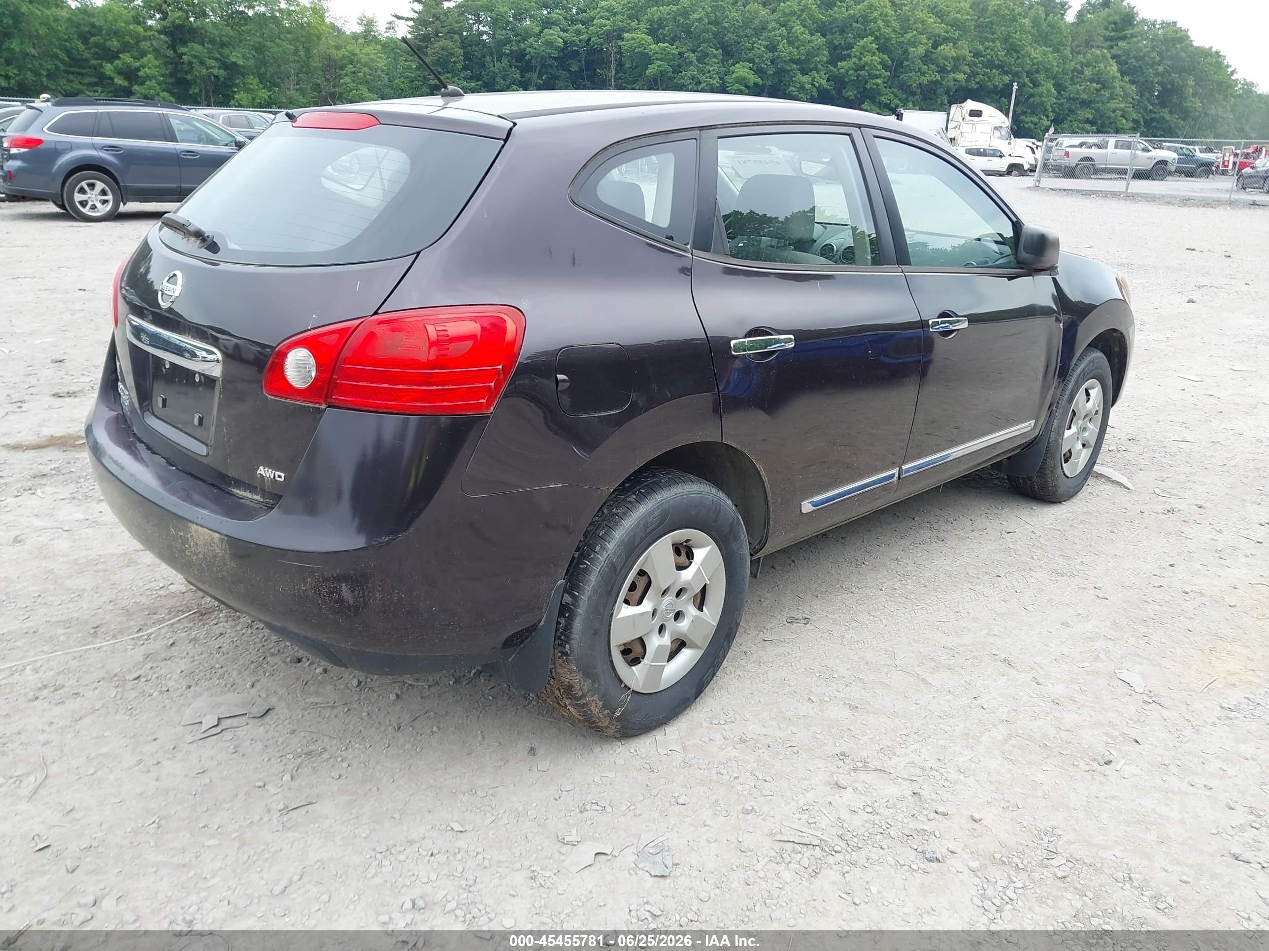 2014 Nissan Rogue Select S Burgundy vin: JN8AS5MV2EW702895