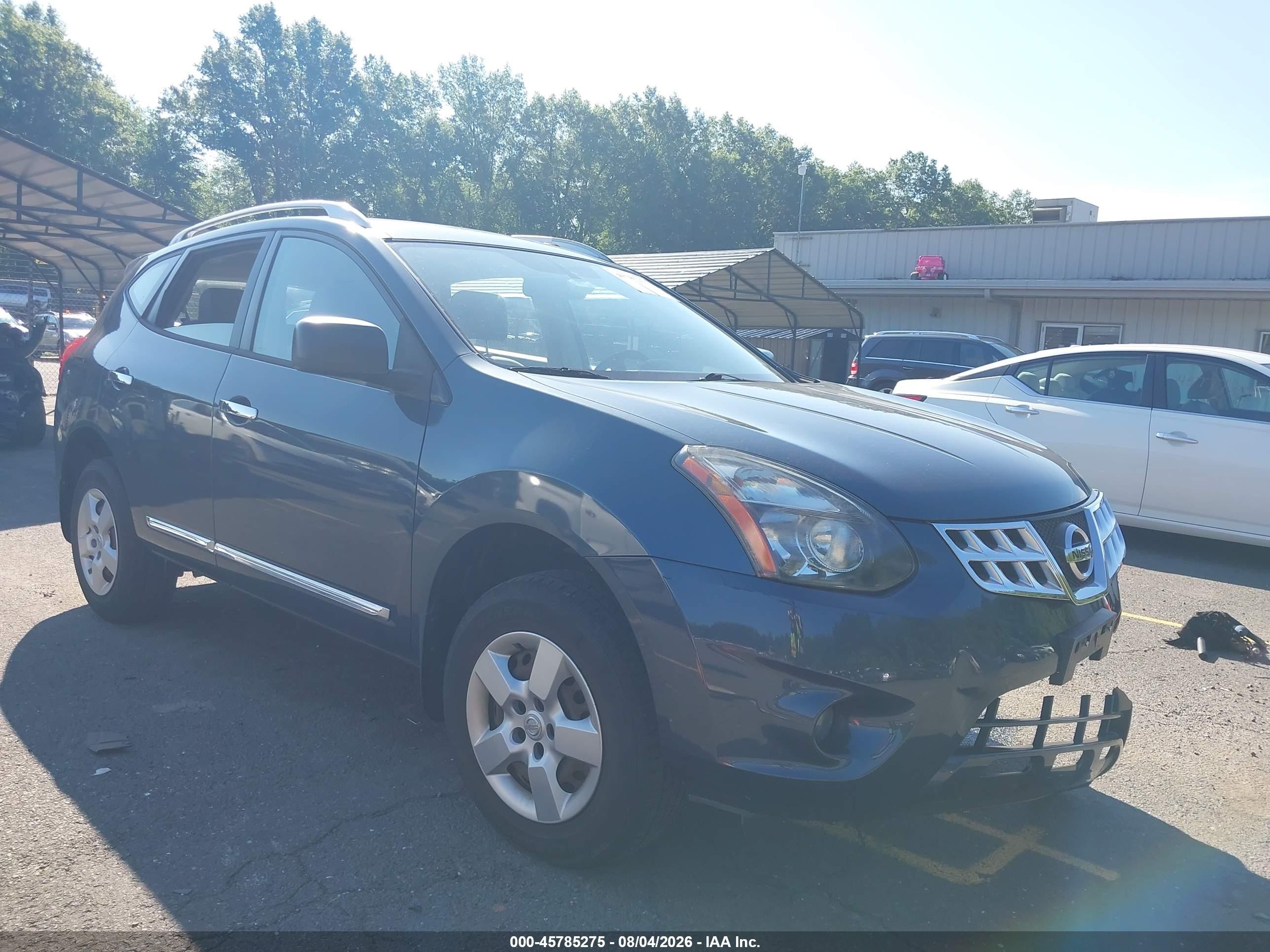 2014 Nissan Rogue Select S Серый vin: JN8AS5MV2EW714898