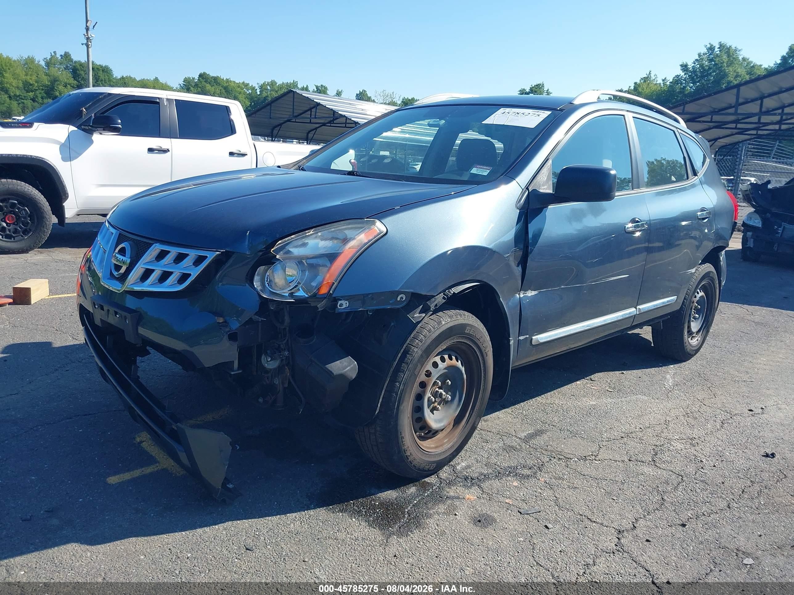 2014 Nissan Rogue Select S Серый vin: JN8AS5MV2EW714898
