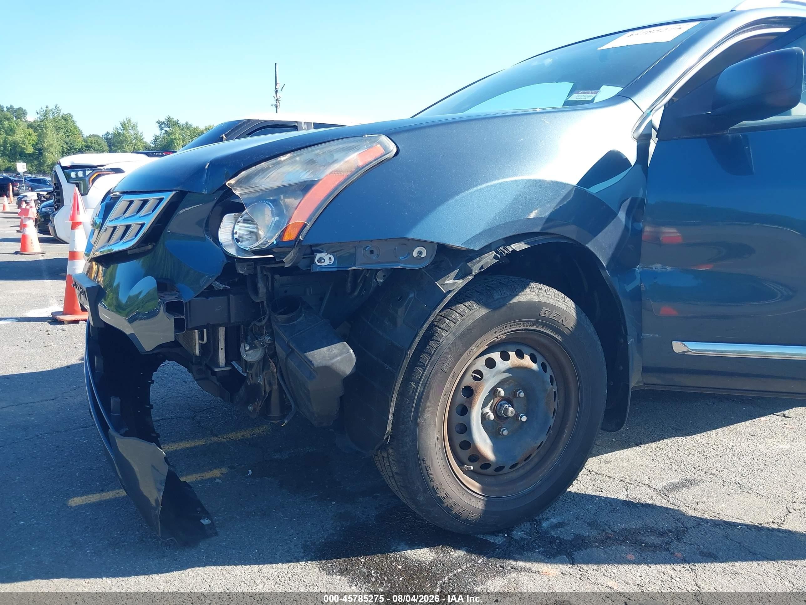 2014 Nissan Rogue Select S Серый vin: JN8AS5MV2EW714898
