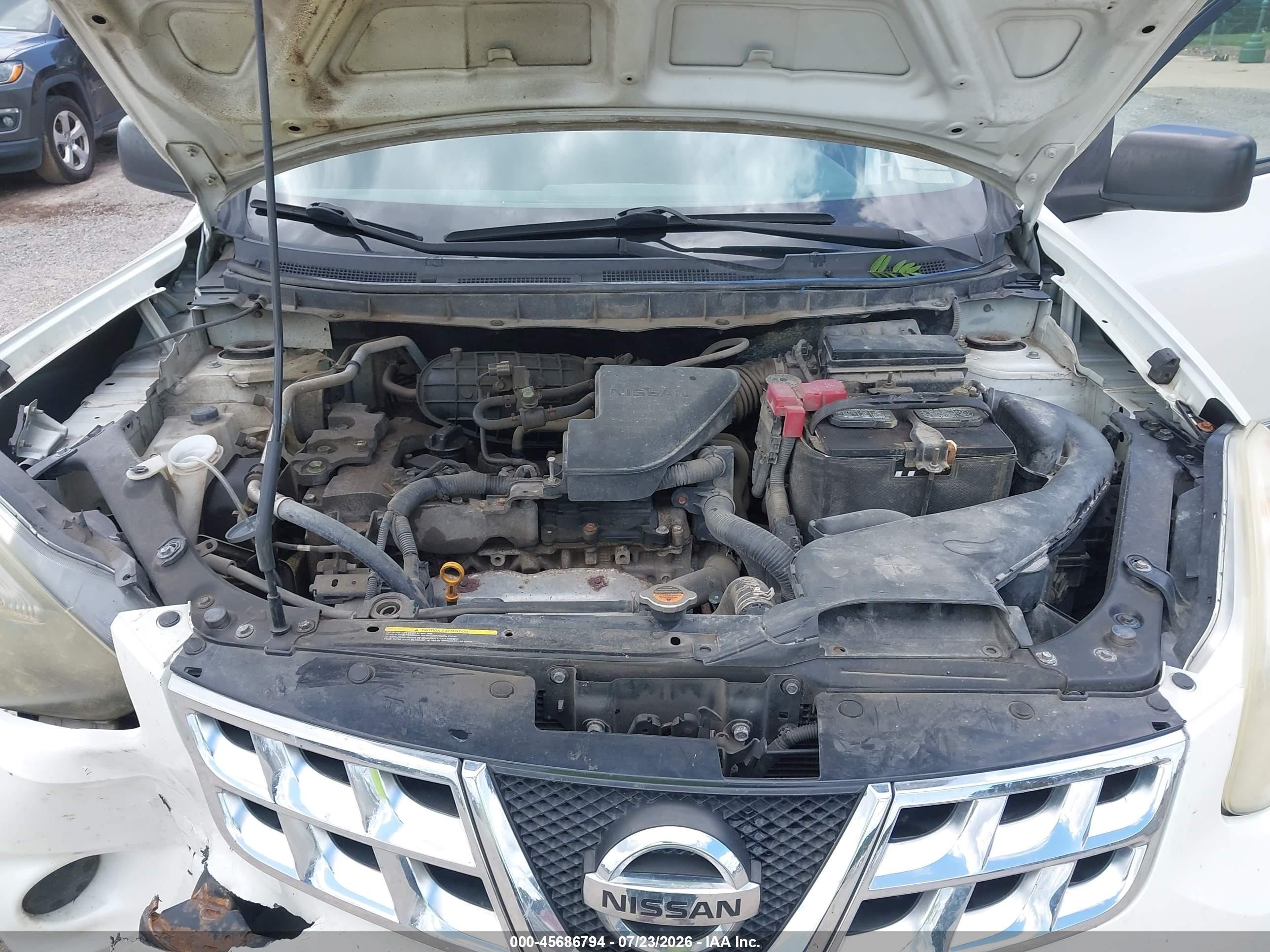 2014 Nissan Rogue Select S Белый vin: JN8AS5MV2EW721186