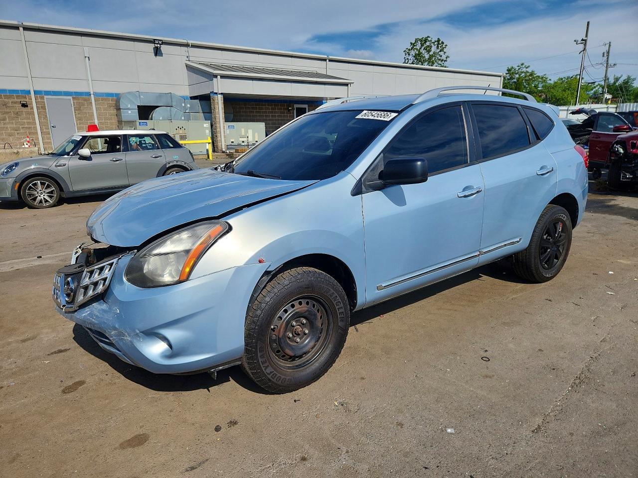 2015 Nissan Rogue Select S Синий vin: JN8AS5MV2FW256989