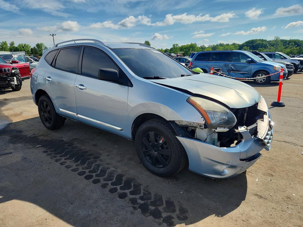 2015 Nissan Rogue Select S Синий vin: JN8AS5MV2FW256989