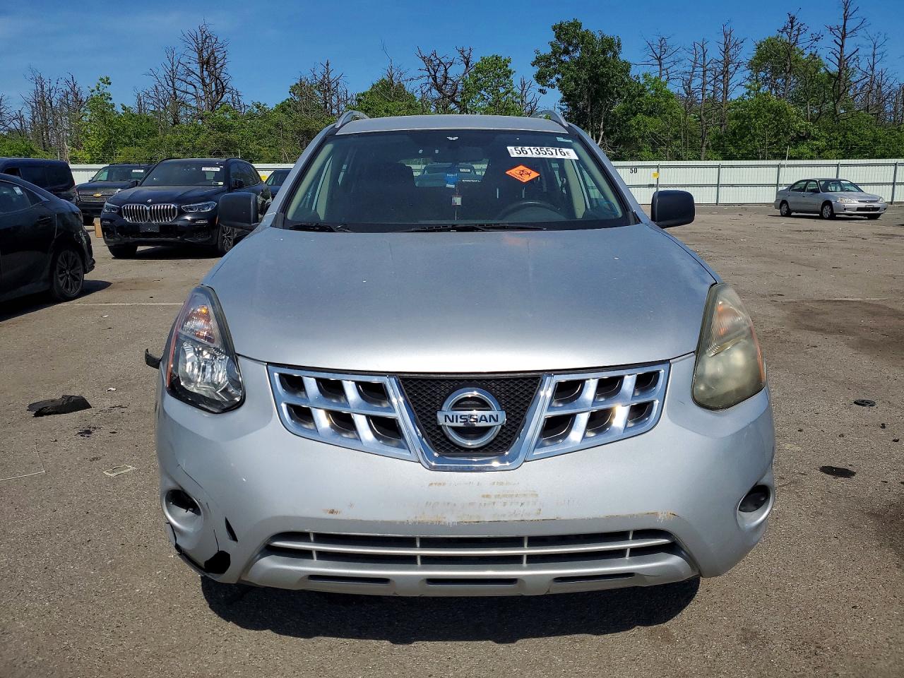 2015 Nissan Rogue Select S Silver vin: JN8AS5MV2FW757199