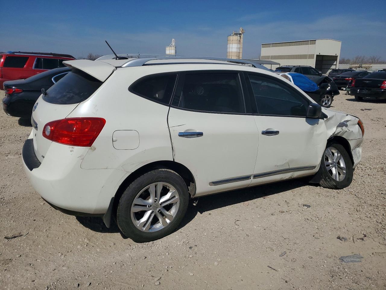 2015 Nissan Rogue Select S White vin: JN8AS5MV2FW760703