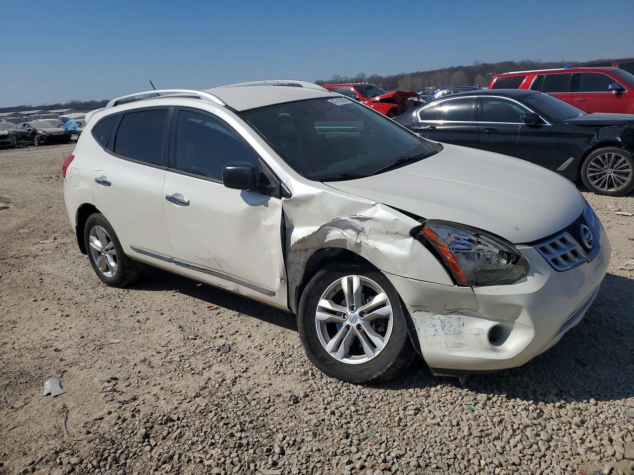2015 Nissan Rogue Select S White vin: JN8AS5MV2FW760703