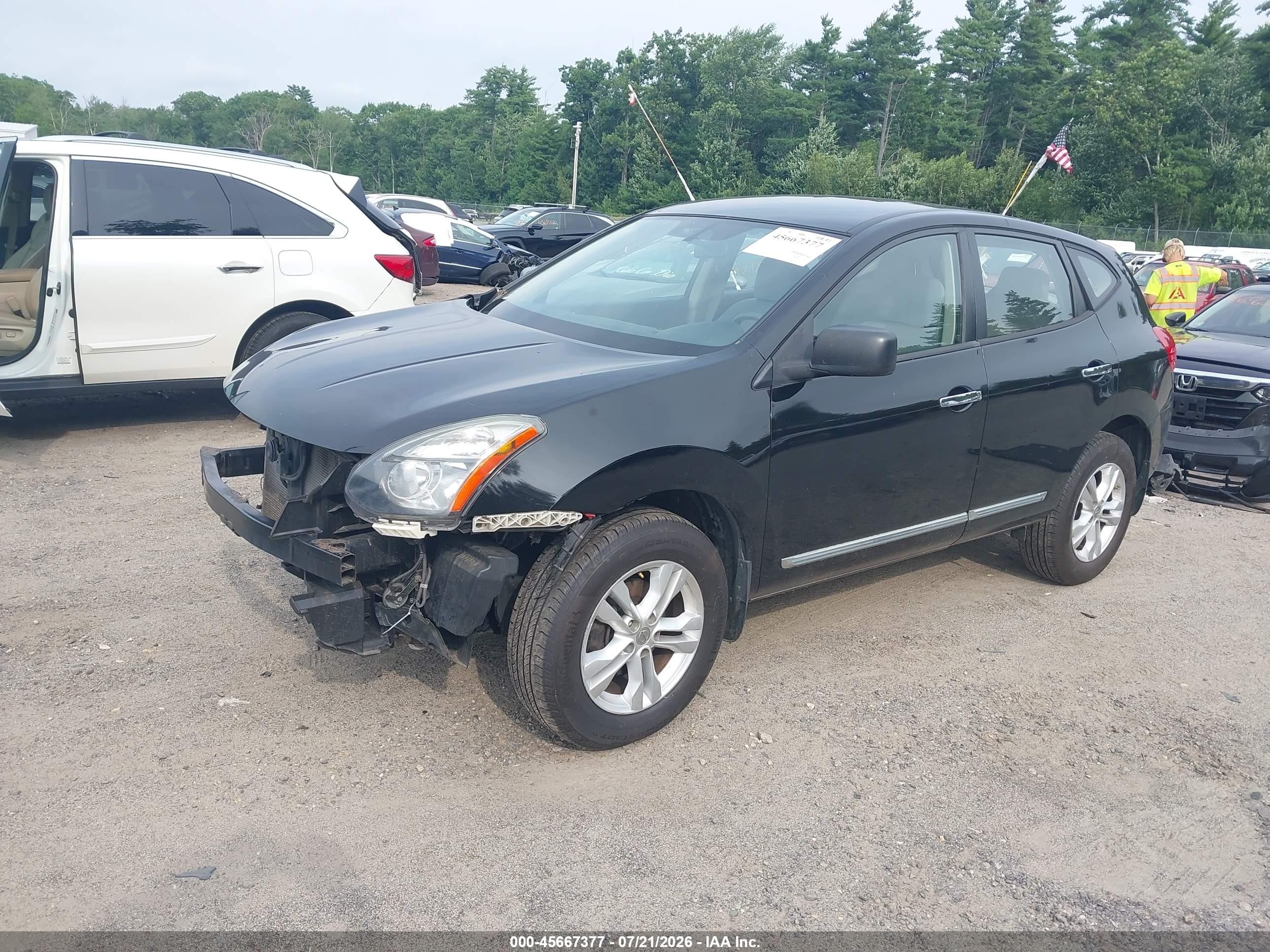 2015 Nissan Rogue Select S Black vin: JN8AS5MV2FW770874