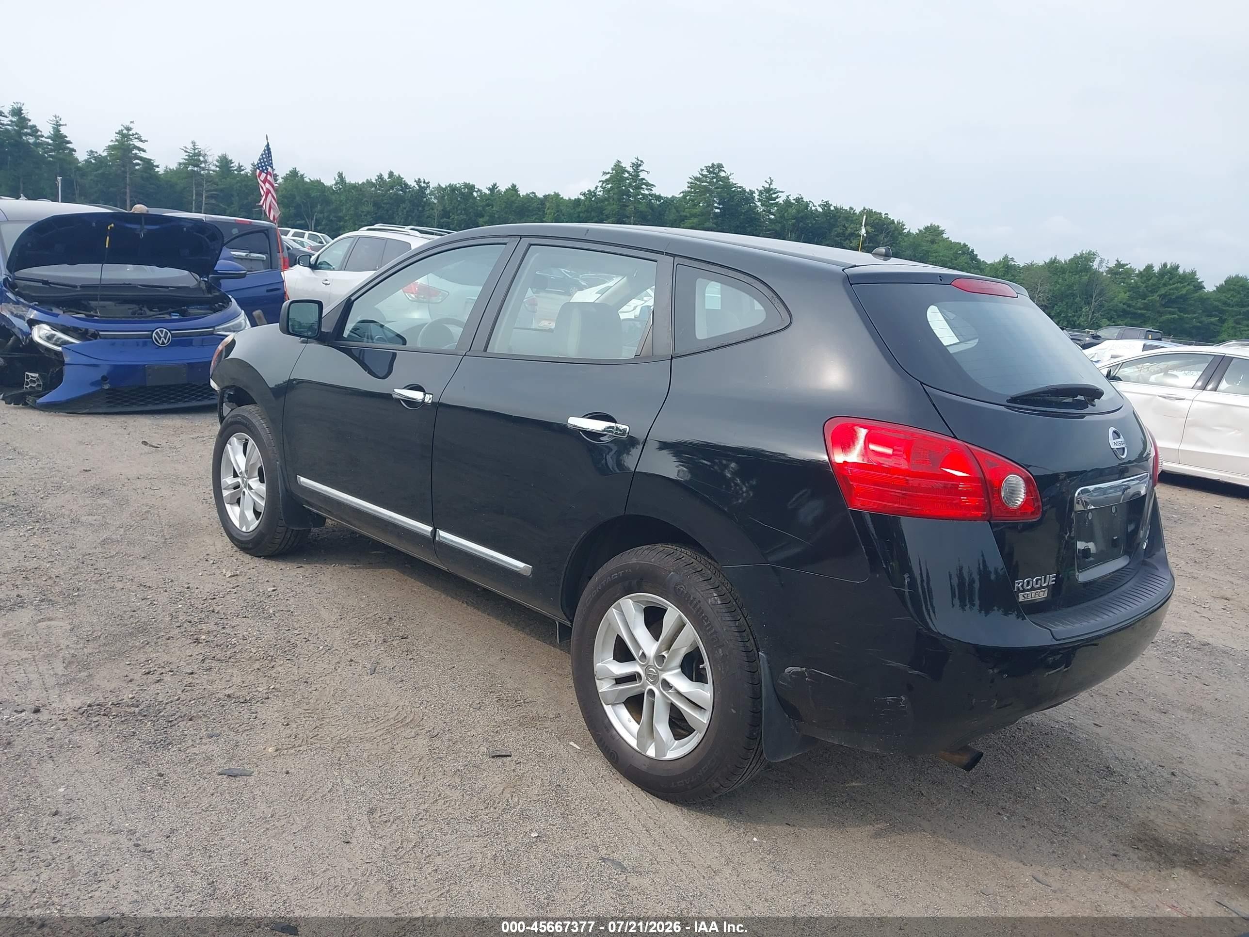 2015 Nissan Rogue Select S Black vin: JN8AS5MV2FW770874