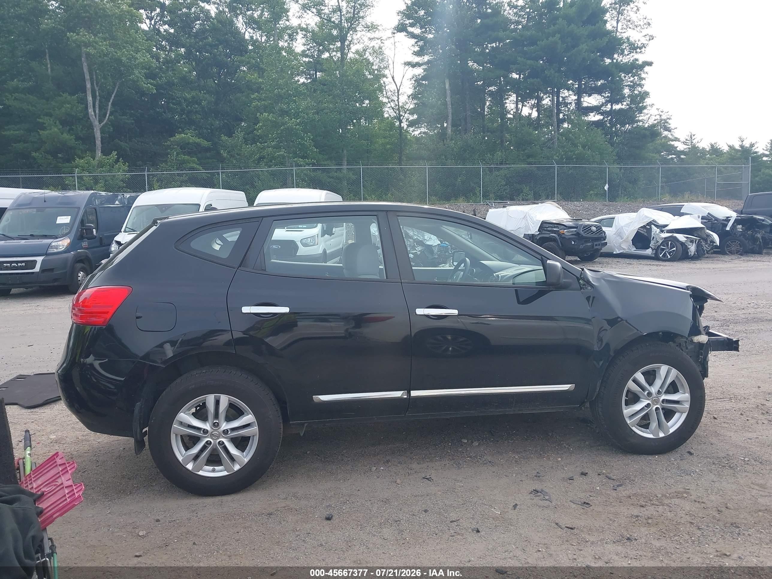 2015 Nissan Rogue Select S Black vin: JN8AS5MV2FW770874
