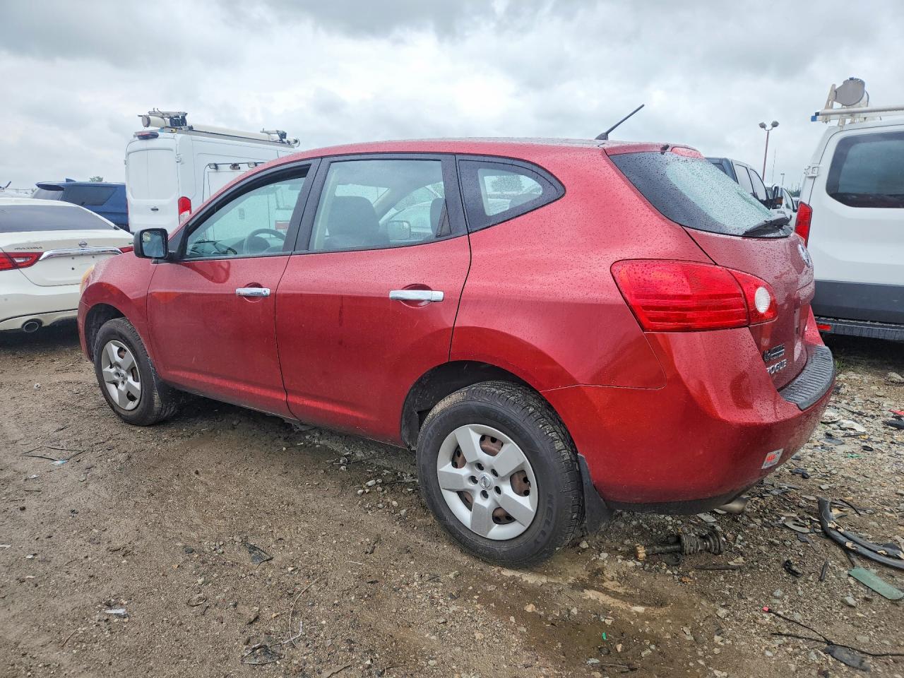 2010 Nissan Rogue S Red vin: JN8AS5MV3AW106561