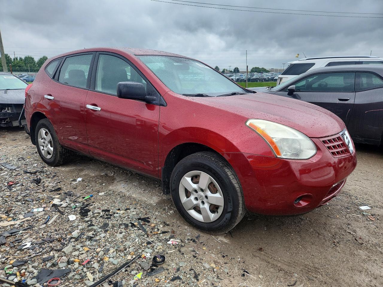 2010 Nissan Rogue S Red vin: JN8AS5MV3AW106561