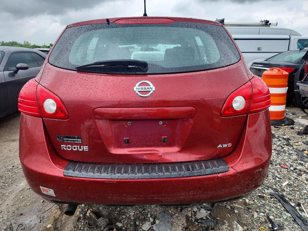 2010 Nissan Rogue S Red vin: JN8AS5MV3AW106561