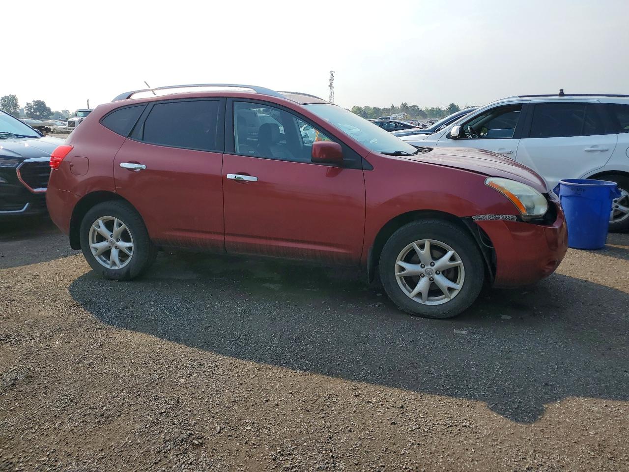 2010 Nissan Rogue S Red vin: JN8AS5MV3AW107385