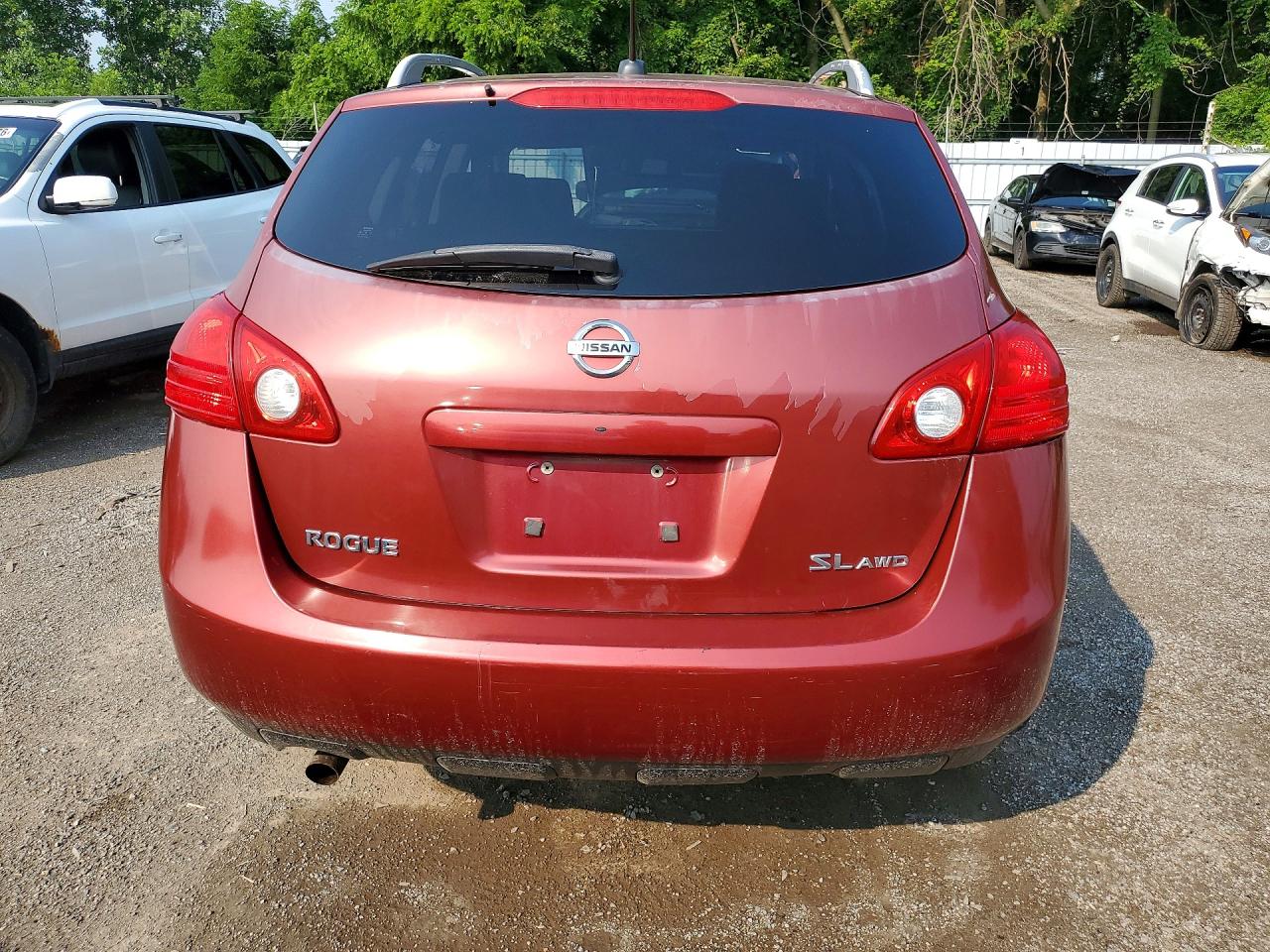 2010 Nissan Rogue S Red vin: JN8AS5MV3AW107385