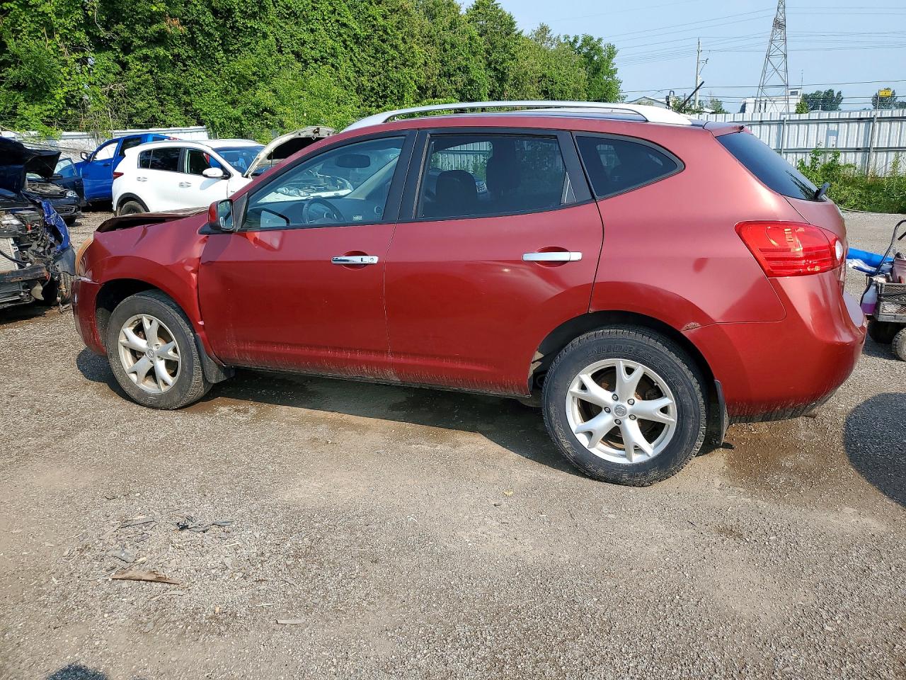2010 Nissan Rogue S Red vin: JN8AS5MV3AW107385