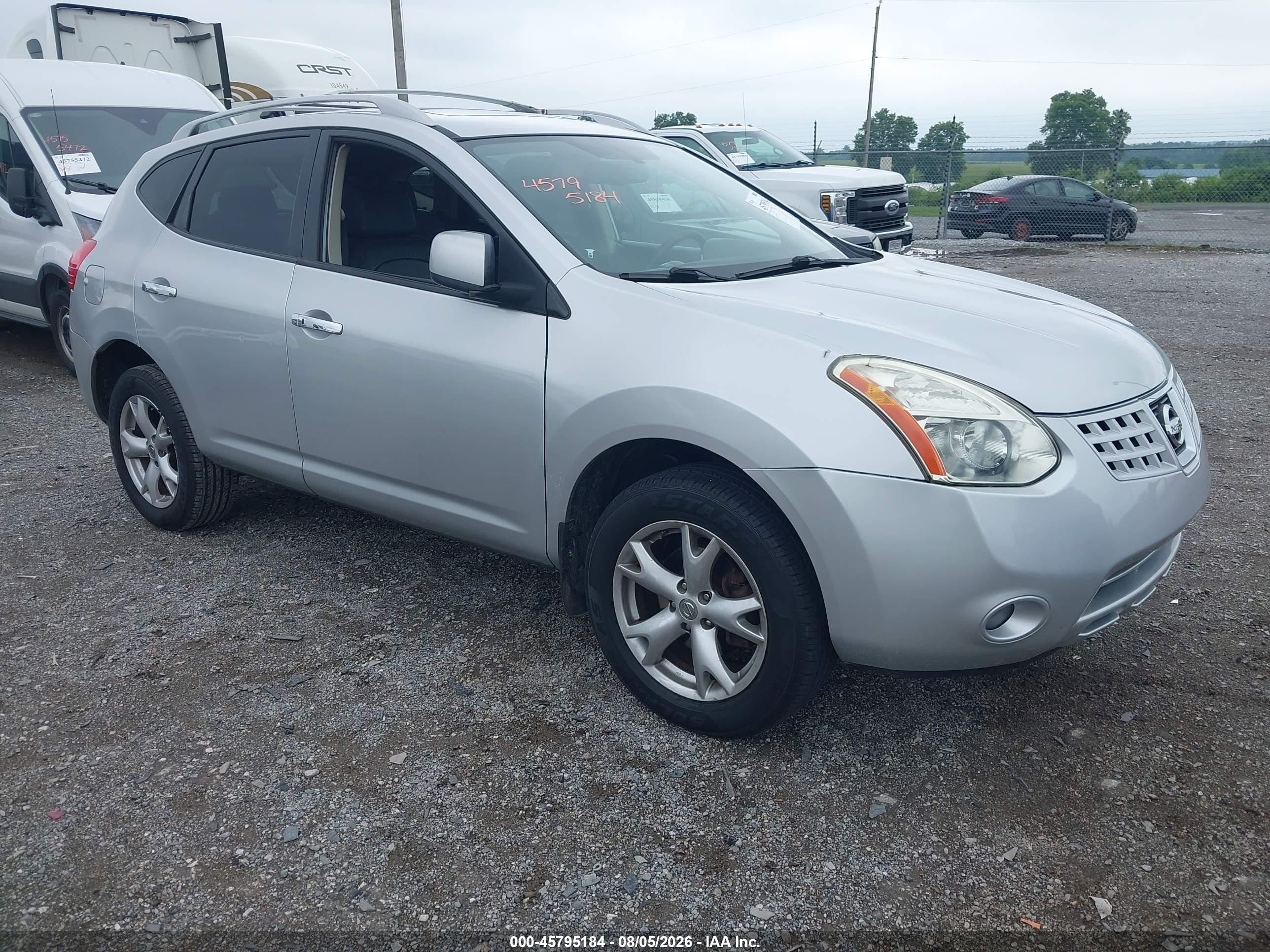 2010 Nissan Rogue Sl Silver vin: JN8AS5MV3AW116524