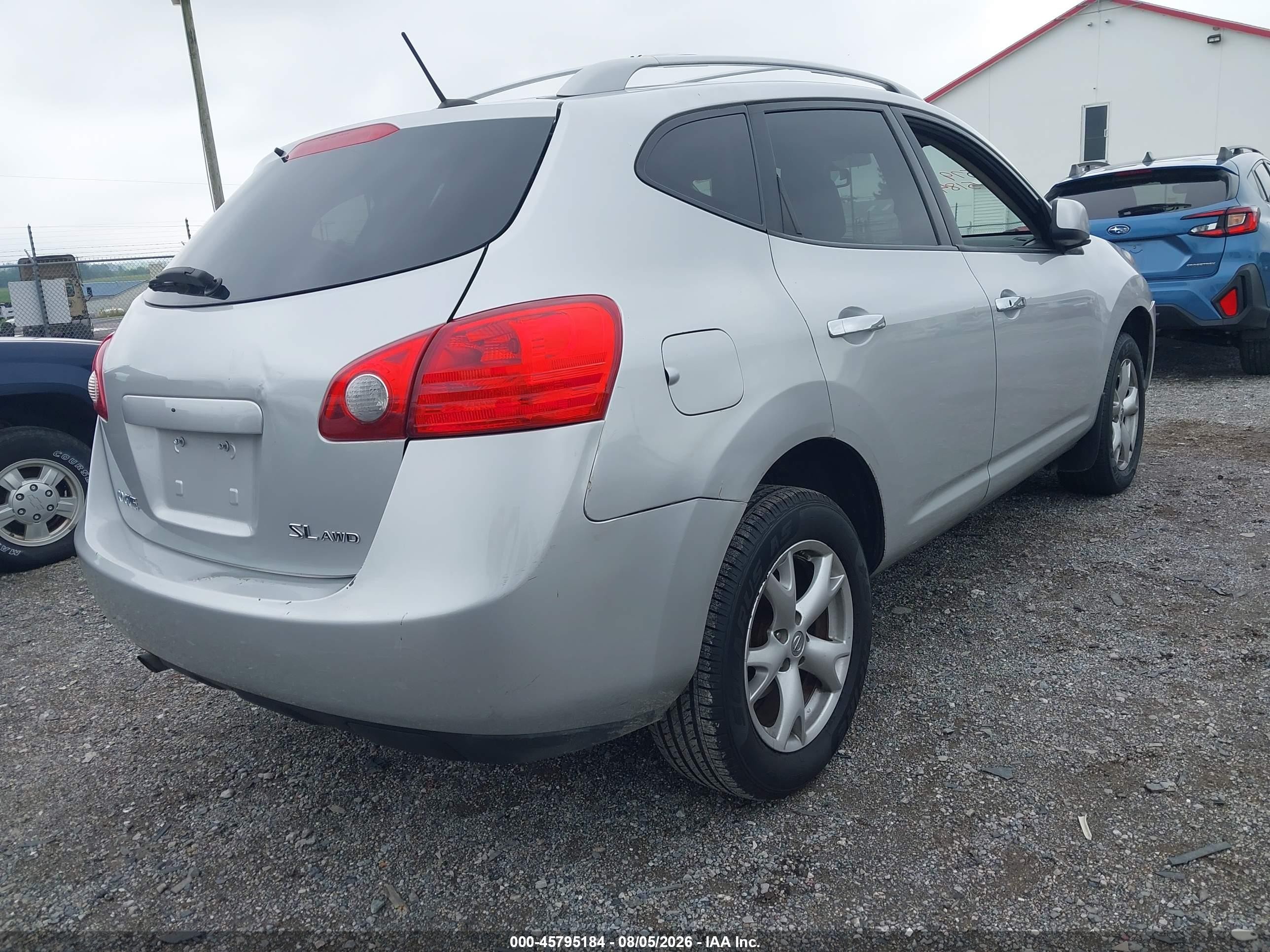 2010 Nissan Rogue Sl Silver vin: JN8AS5MV3AW116524