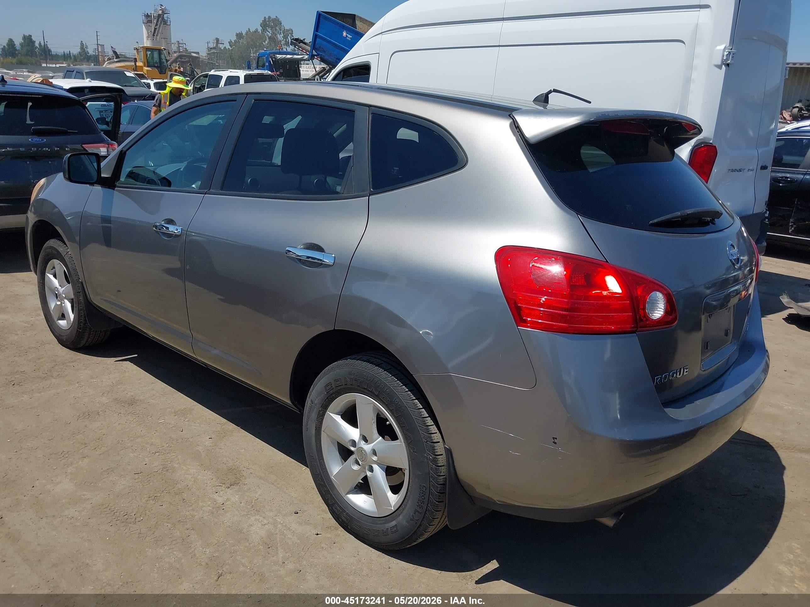 2010 Nissan Rogue S Серый vin: JN8AS5MV3AW124445