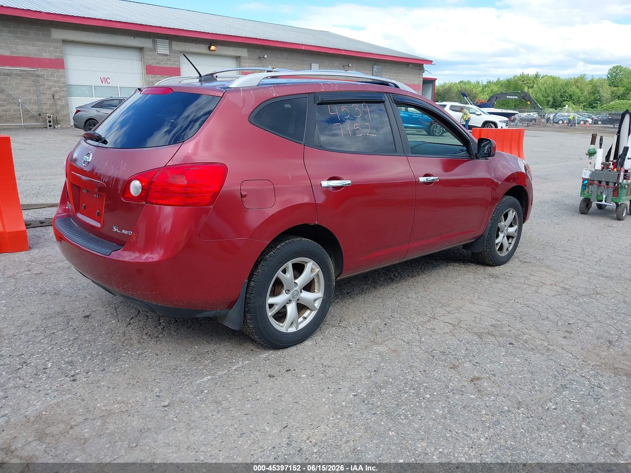 2010 Nissan Rogue Sl Maroon vin: JN8AS5MV3AW127782
