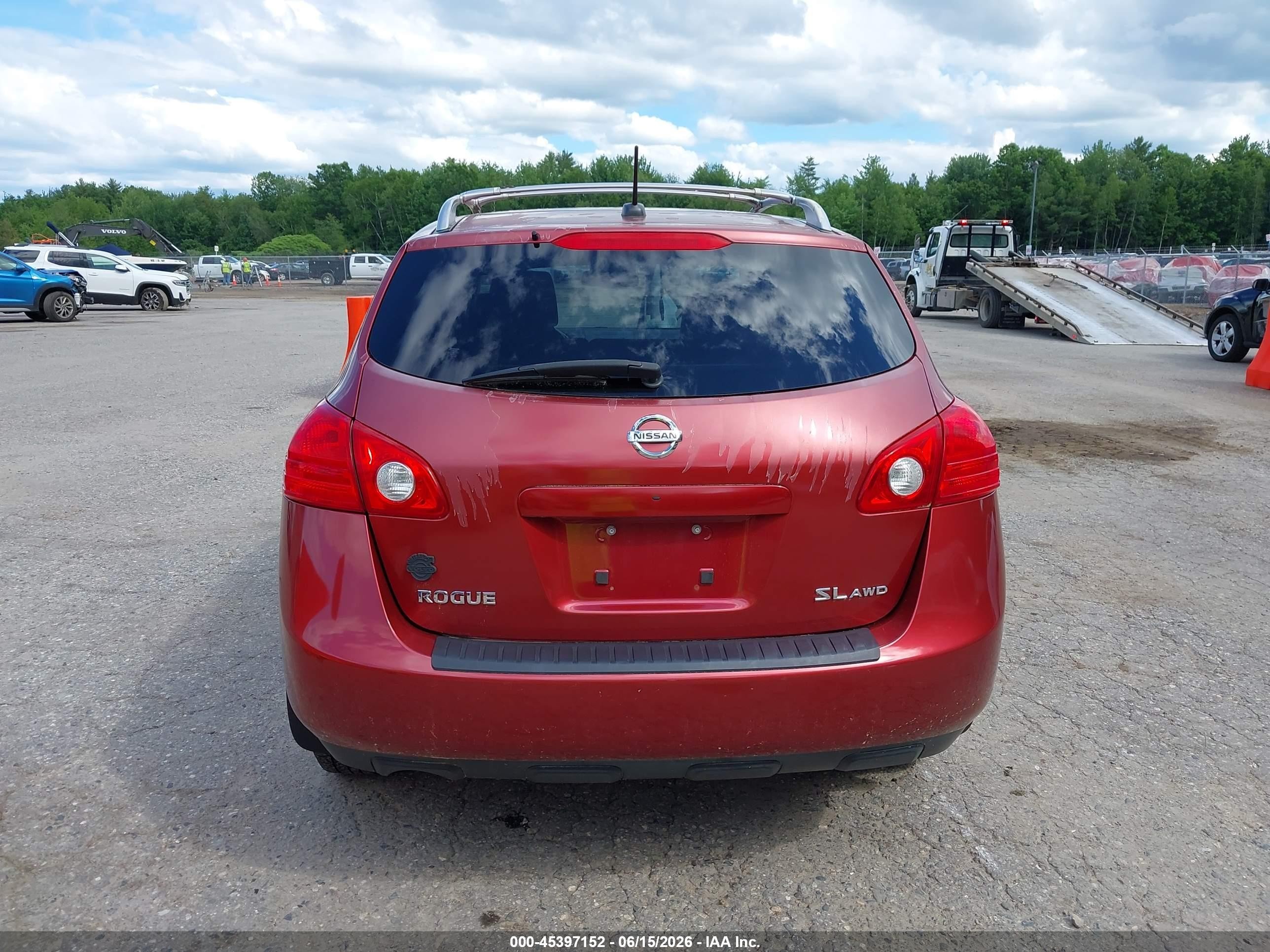 2010 Nissan Rogue Sl Maroon vin: JN8AS5MV3AW127782