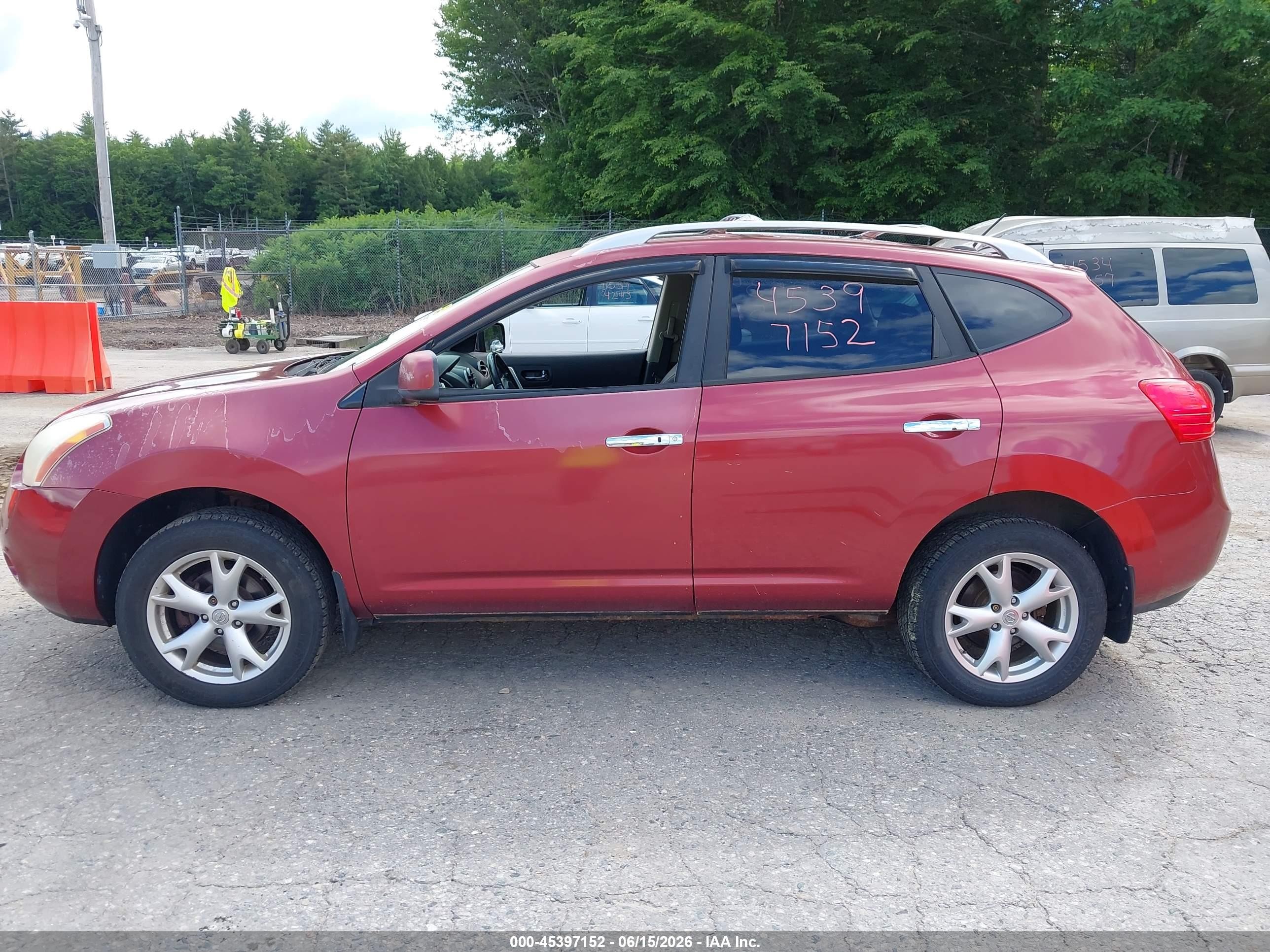 2010 Nissan Rogue Sl Maroon vin: JN8AS5MV3AW127782