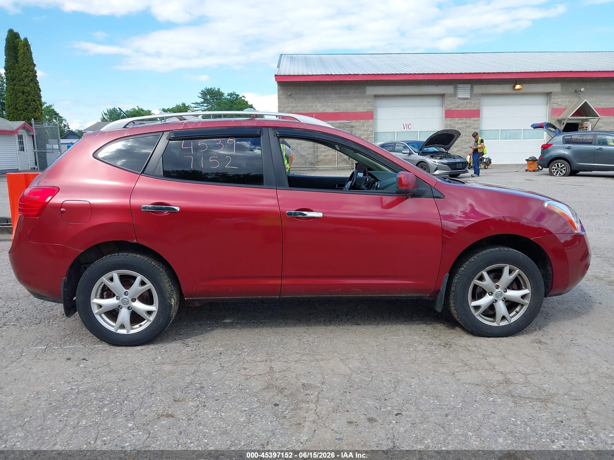 2010 Nissan Rogue Sl Maroon vin: JN8AS5MV3AW127782