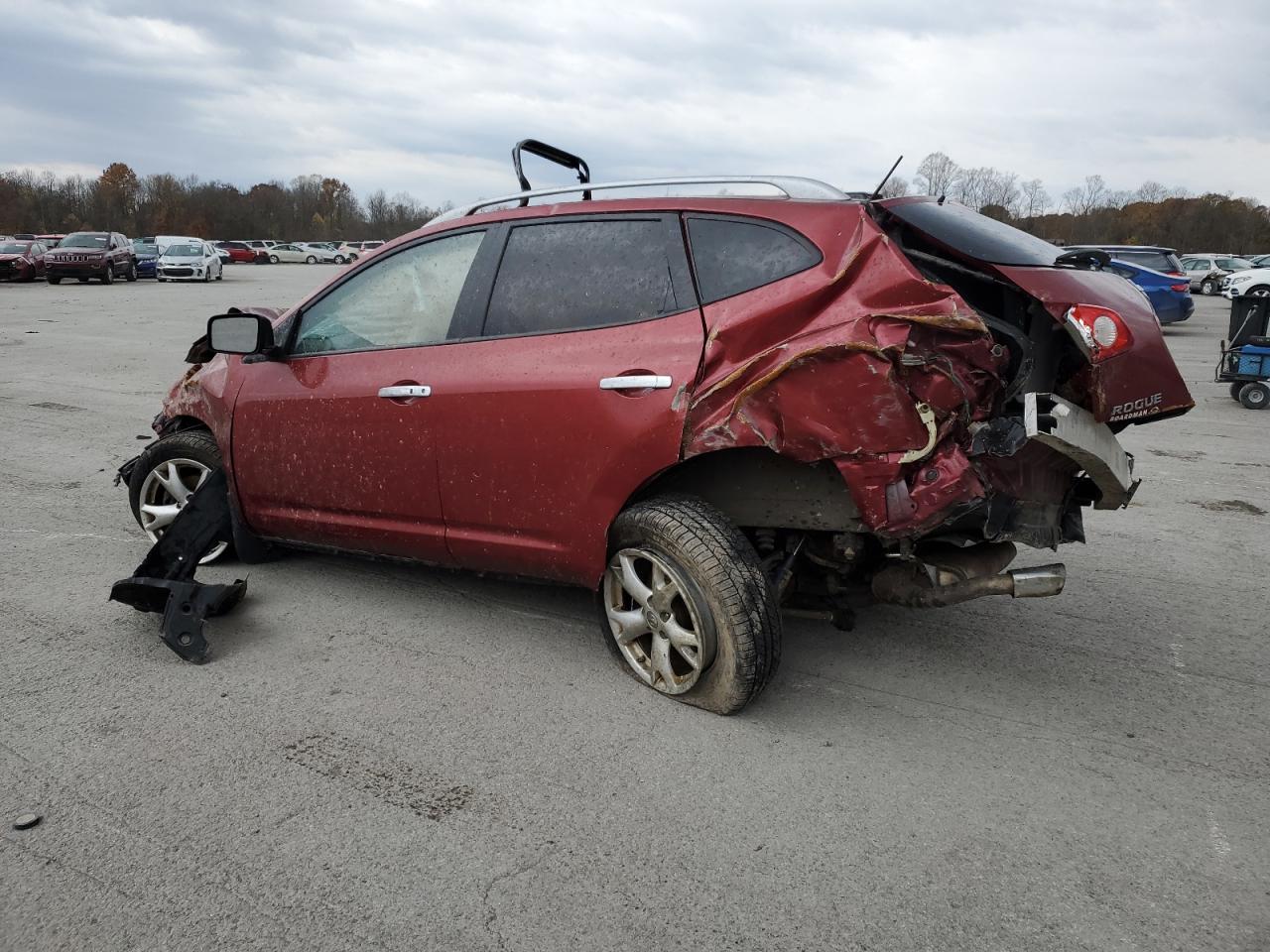 2010 Nissan Rogue S Red vin: JN8AS5MV3AW146008