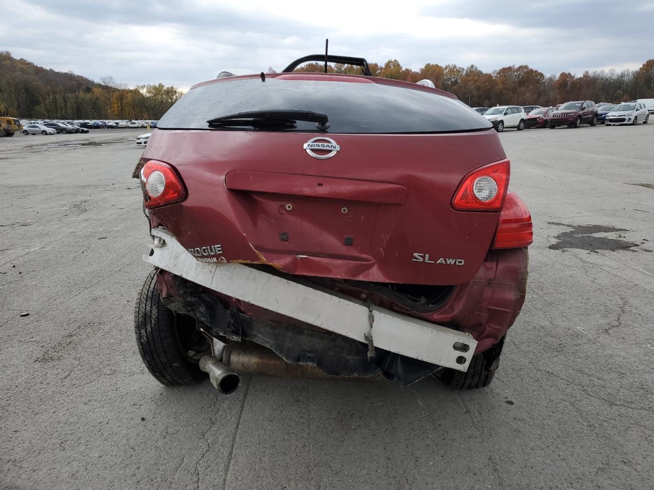 2010 Nissan Rogue S Red vin: JN8AS5MV3AW146008