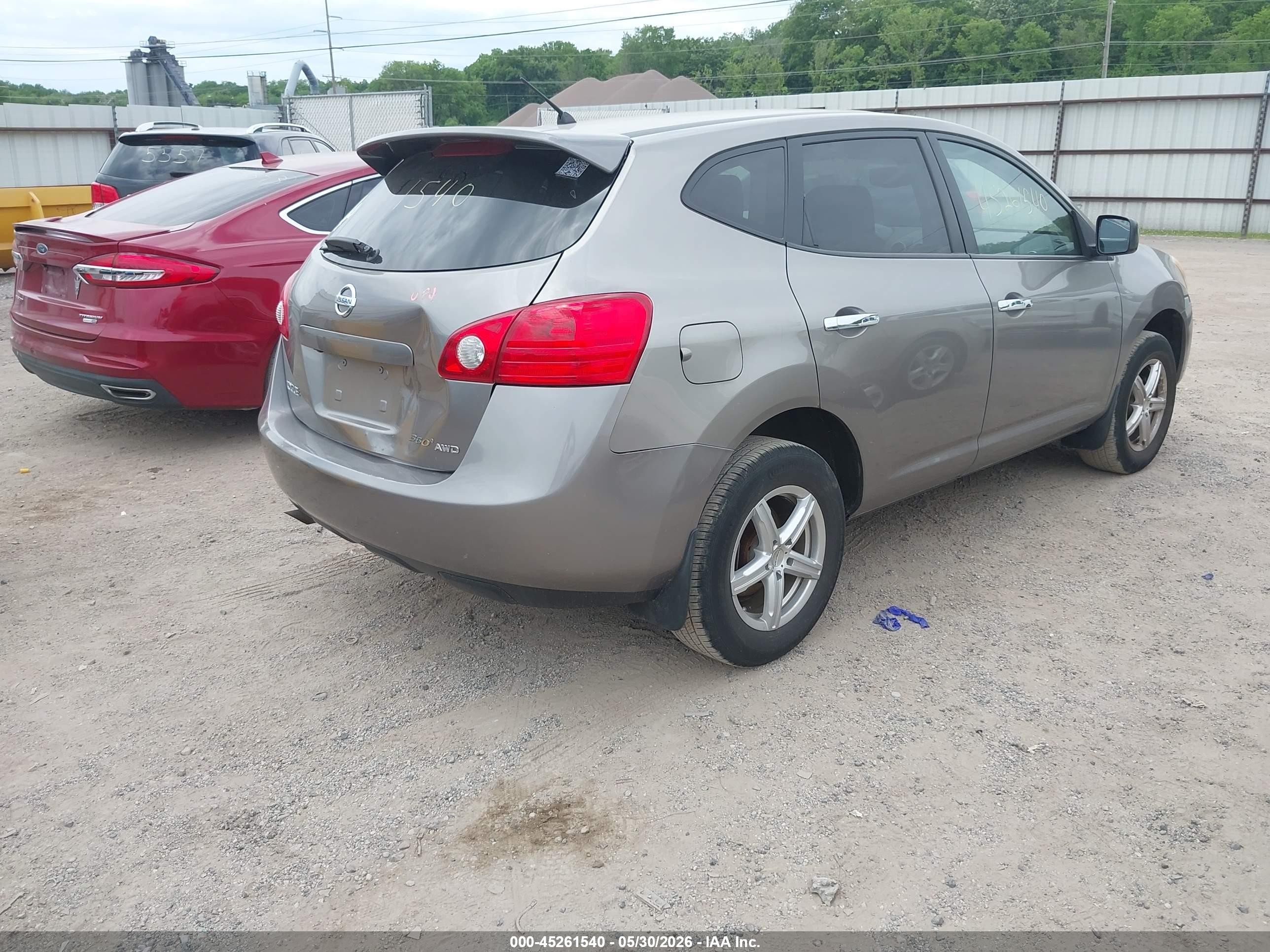 2010 Nissan Rogue S Gray vin: JN8AS5MV3AW147255