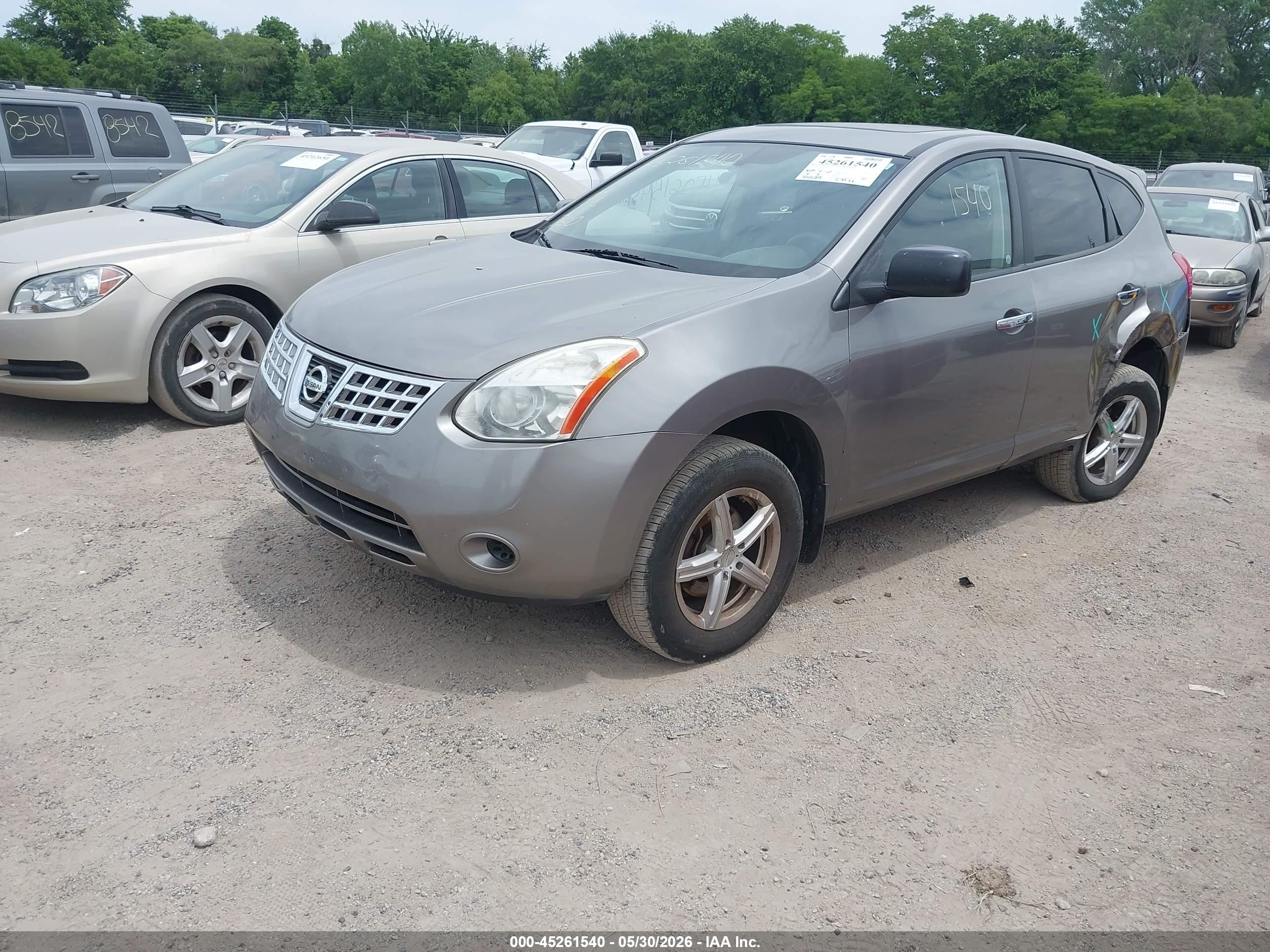 2010 Nissan Rogue S Gray vin: JN8AS5MV3AW147255