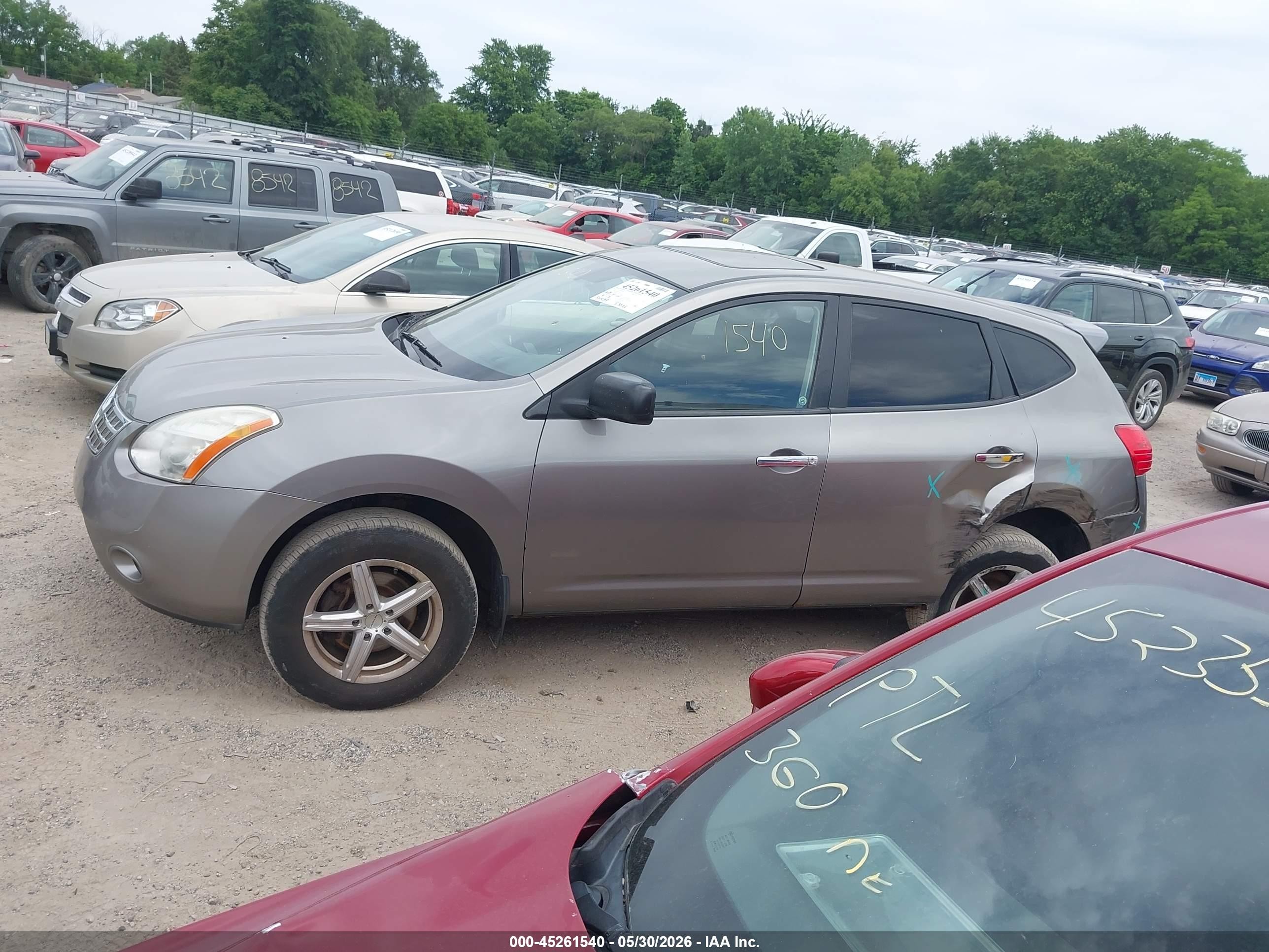 2010 Nissan Rogue S Gray vin: JN8AS5MV3AW147255