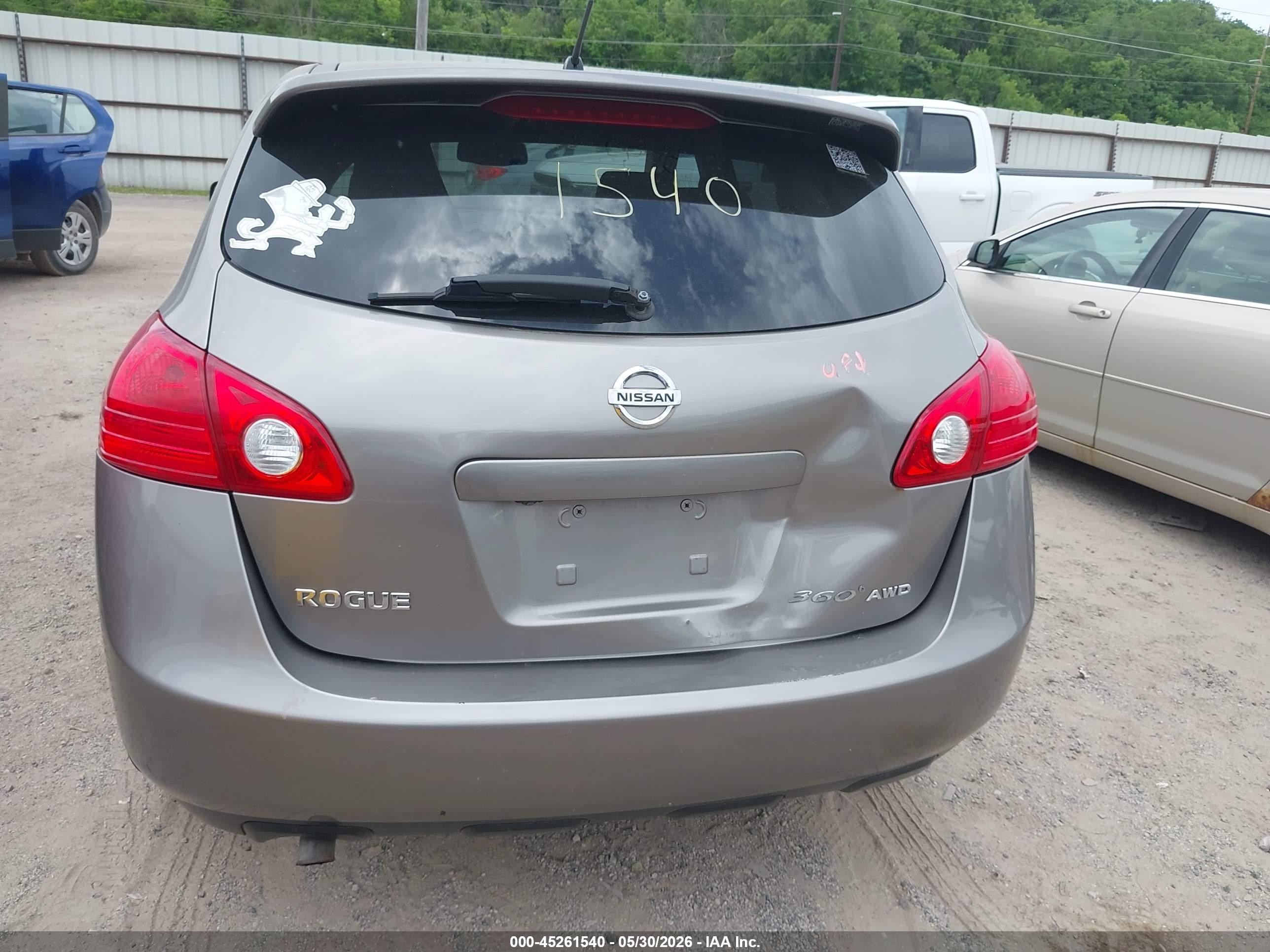 2010 Nissan Rogue S Gray vin: JN8AS5MV3AW147255