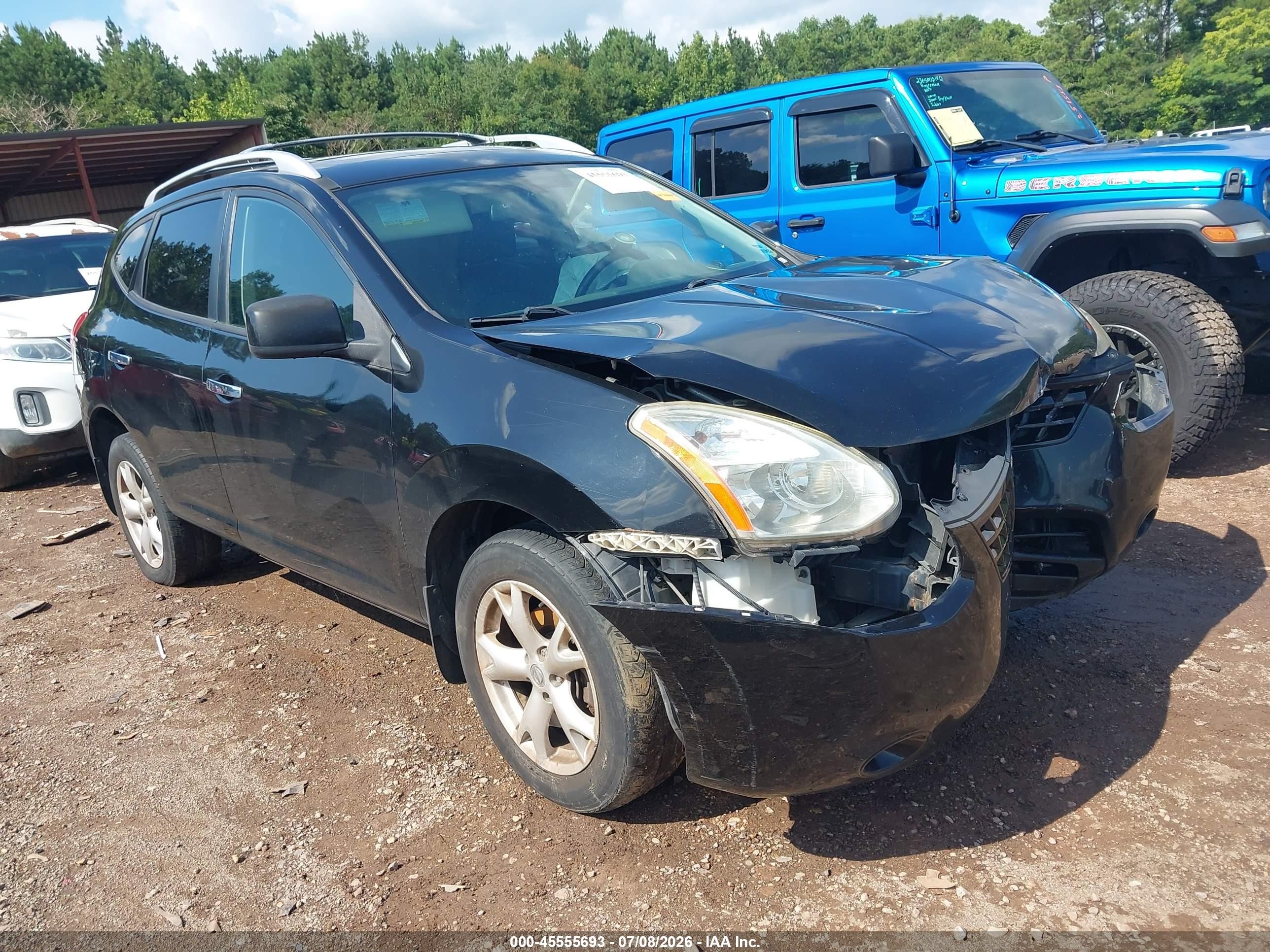 2010 Nissan Rogue Sl Black vin: JN8AS5MV3AW602282