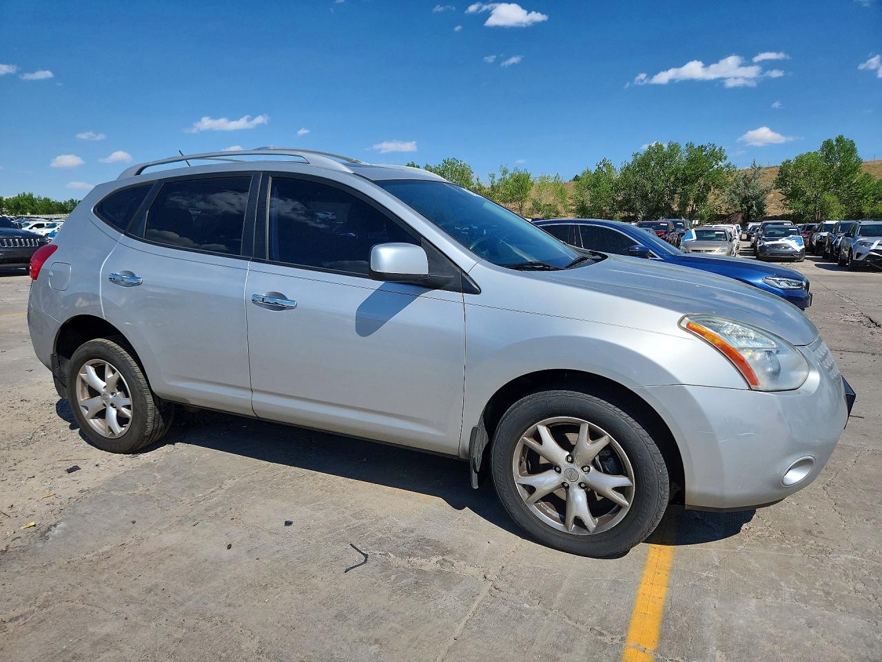 2010 Nissan Rogue S Silver vin: JN8AS5MV3AW602606