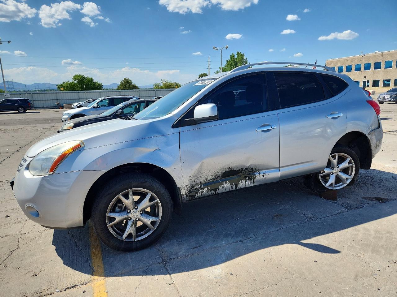 2010 Nissan Rogue S Silver vin: JN8AS5MV3AW602606