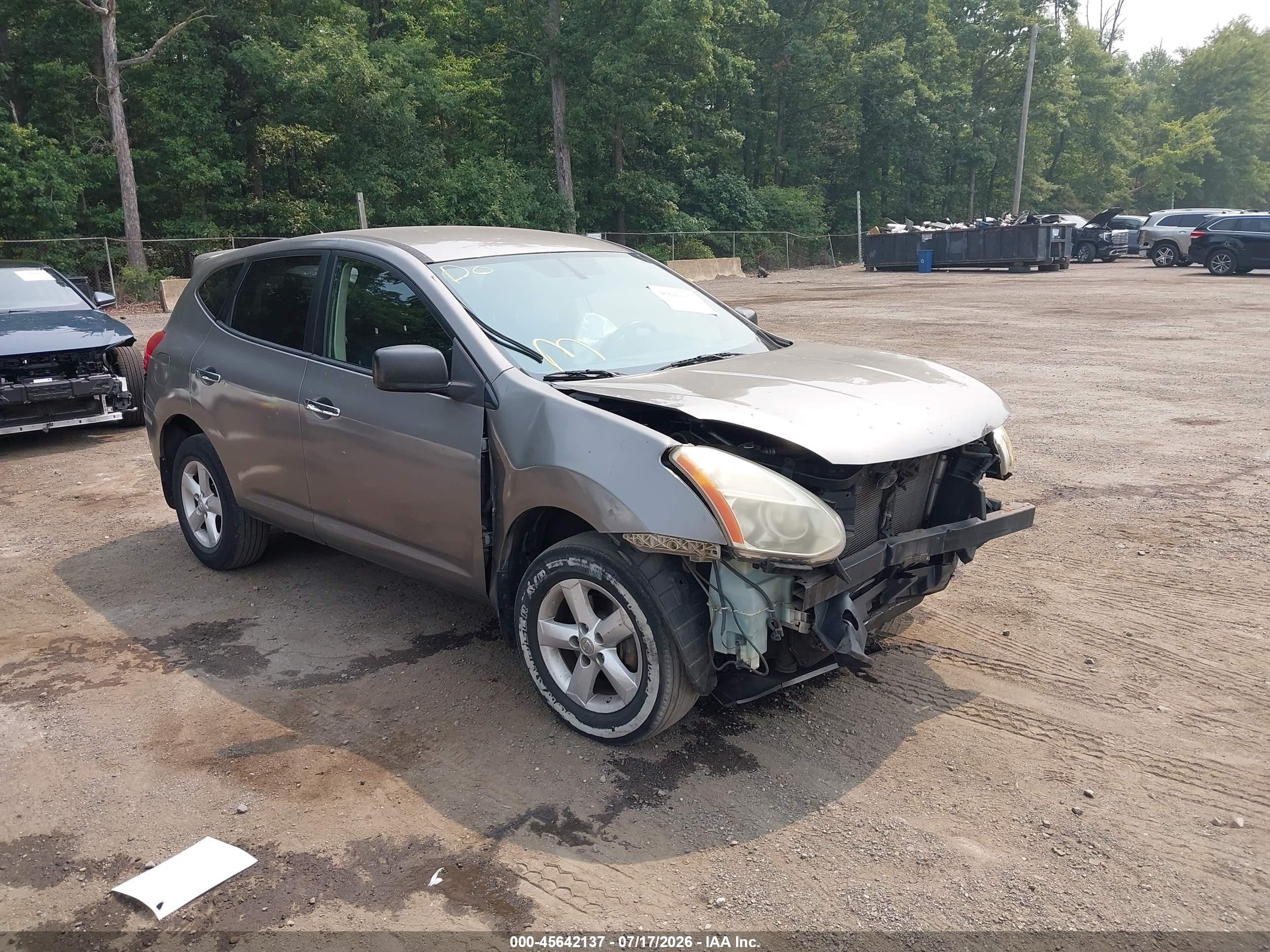 2010 Nissan Rogue S Золотой vin: JN8AS5MV3AW612083