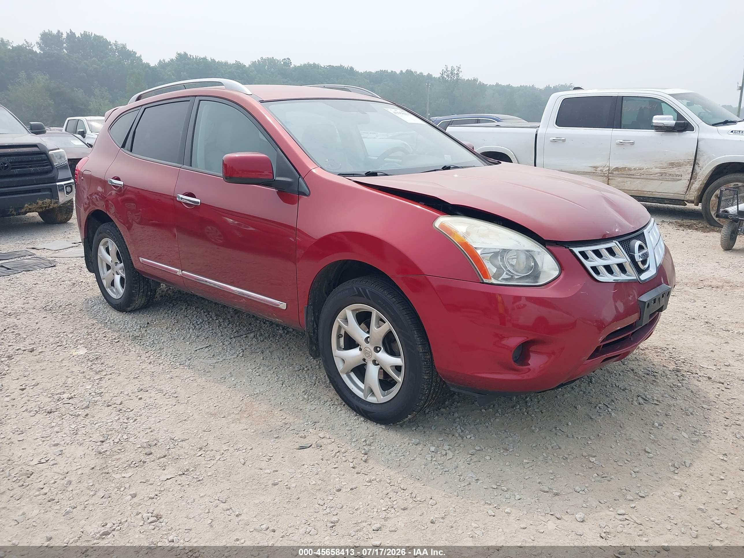 2011 Nissan Rogue Sv Темно-бордовый vin: JN8AS5MV3BW255179