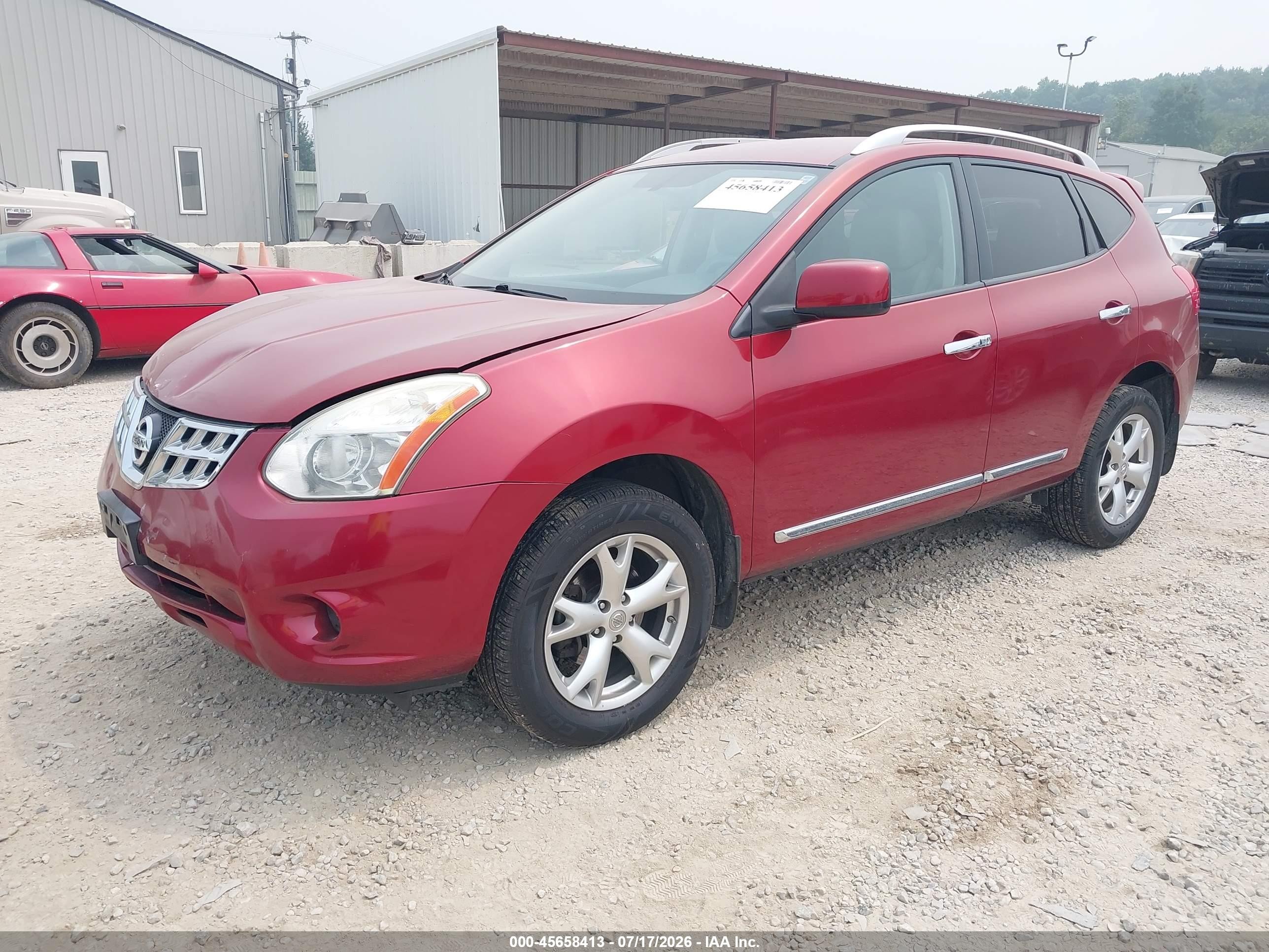 2011 Nissan Rogue Sv Темно-бордовый vin: JN8AS5MV3BW255179