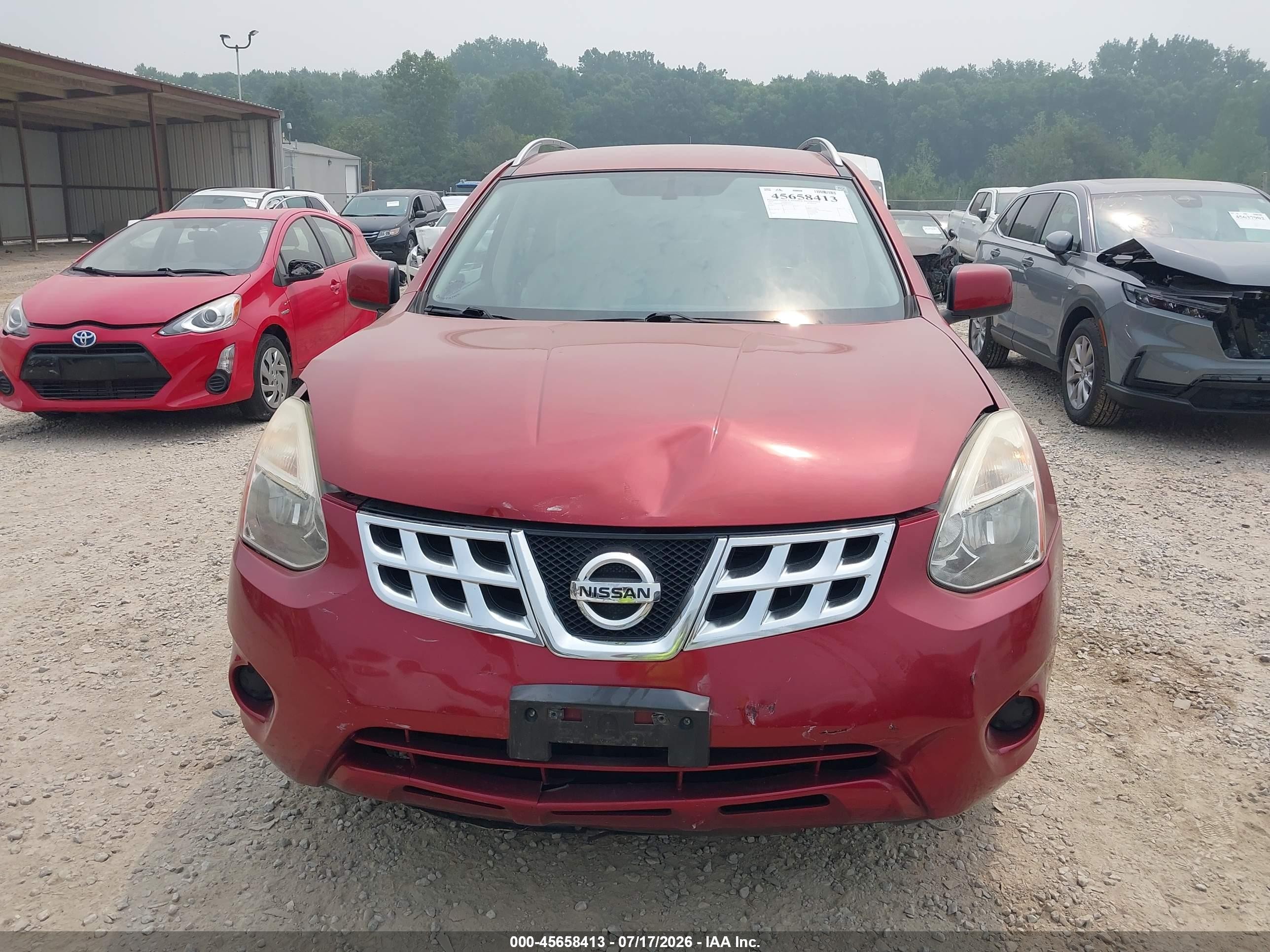 2011 Nissan Rogue Sv Темно-бордовый vin: JN8AS5MV3BW255179